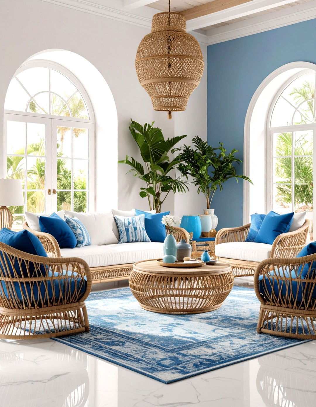 Mediterranean Marble Villa Inspiration - 24 Marble Floor Living Room Ideas