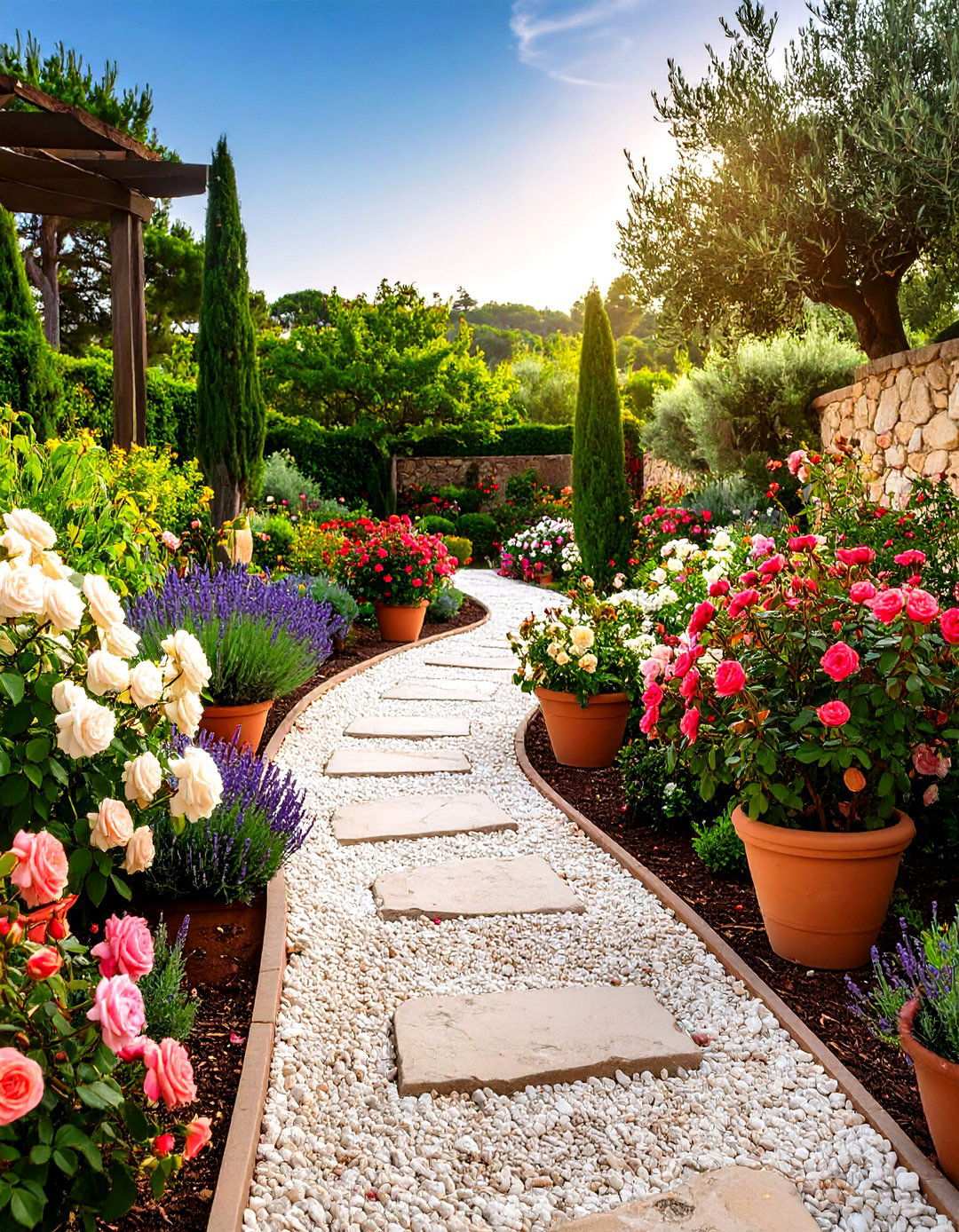 Mediterranean Rose Garden Style - 24 Rose Garden Ideas
