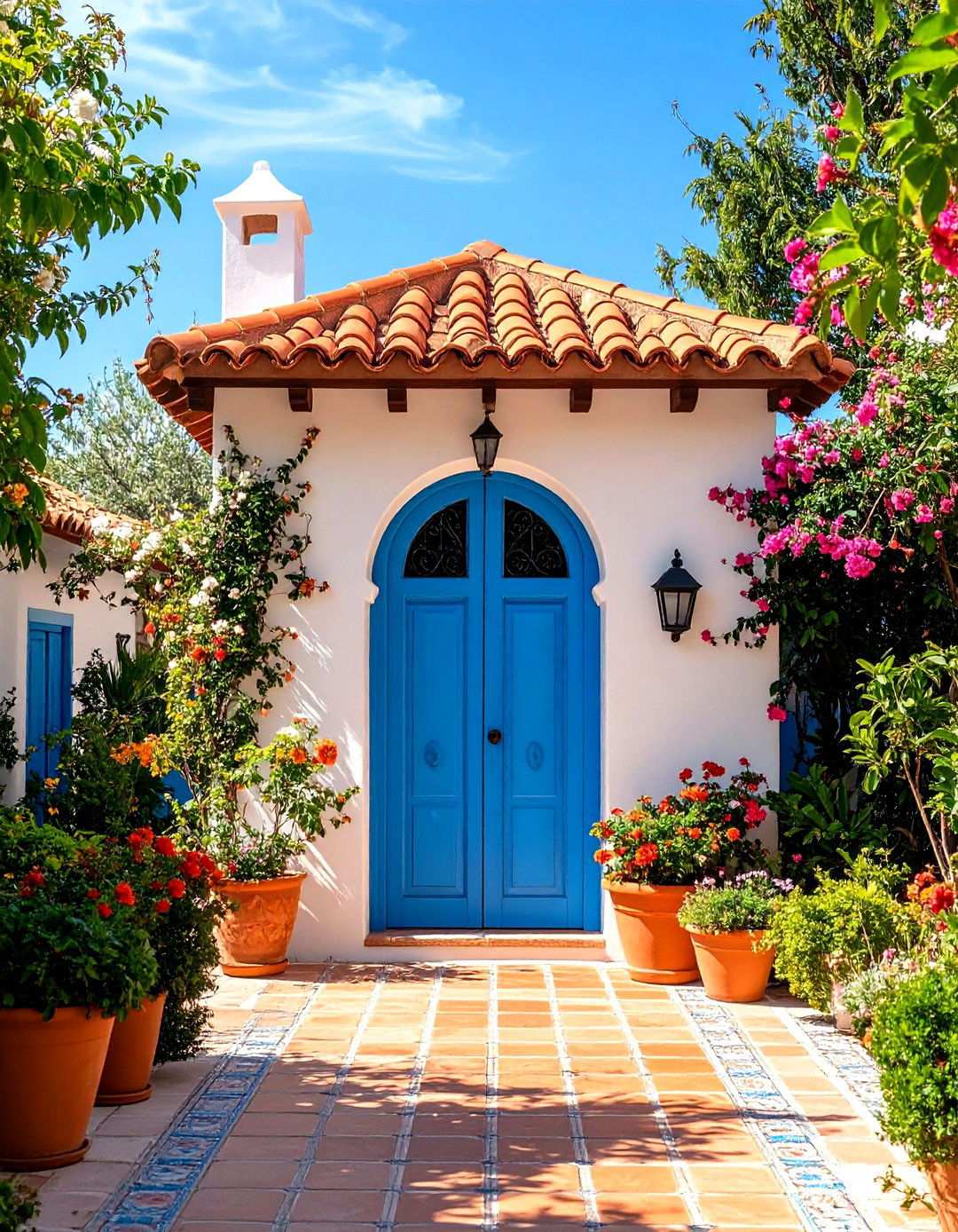 Mediterranean Stucco and Tile with European Influence - 24 Outhouse Design Ideas