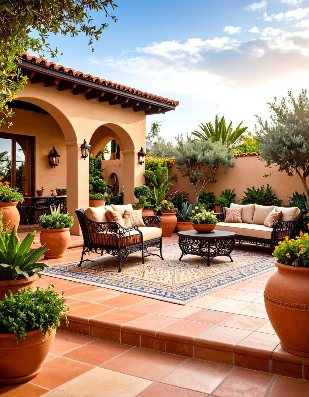 Mediterranean Terra Cotta Garden Theme - 24 Outdoor Decor Ideas