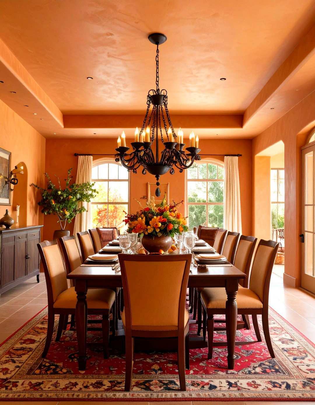 Mediterranean Textured Plaster Tray Ceiling - 24 tray ceiling ideas