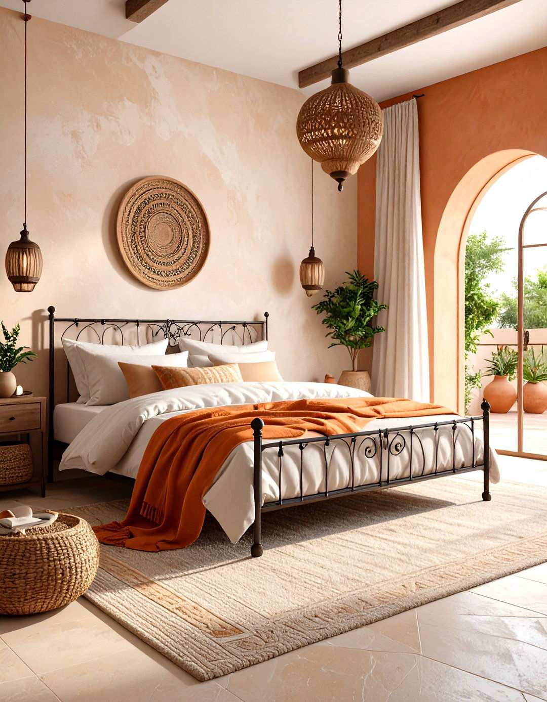 Mediterranean Villa with Terracotta Warmth - 24 Large Bedroom Design Ideas