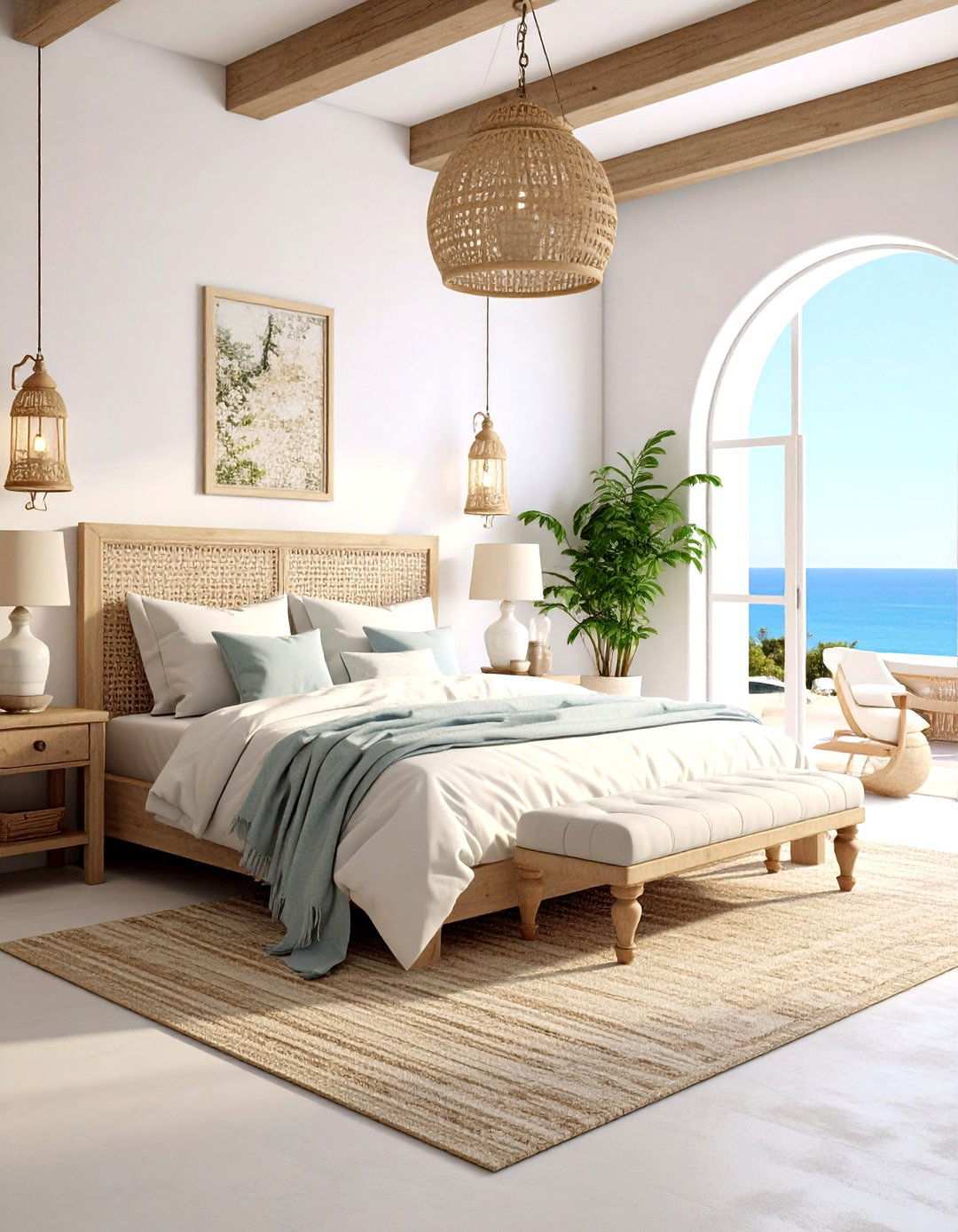 Mediterranean White Bedroom - 24 White Bedroom Ideas