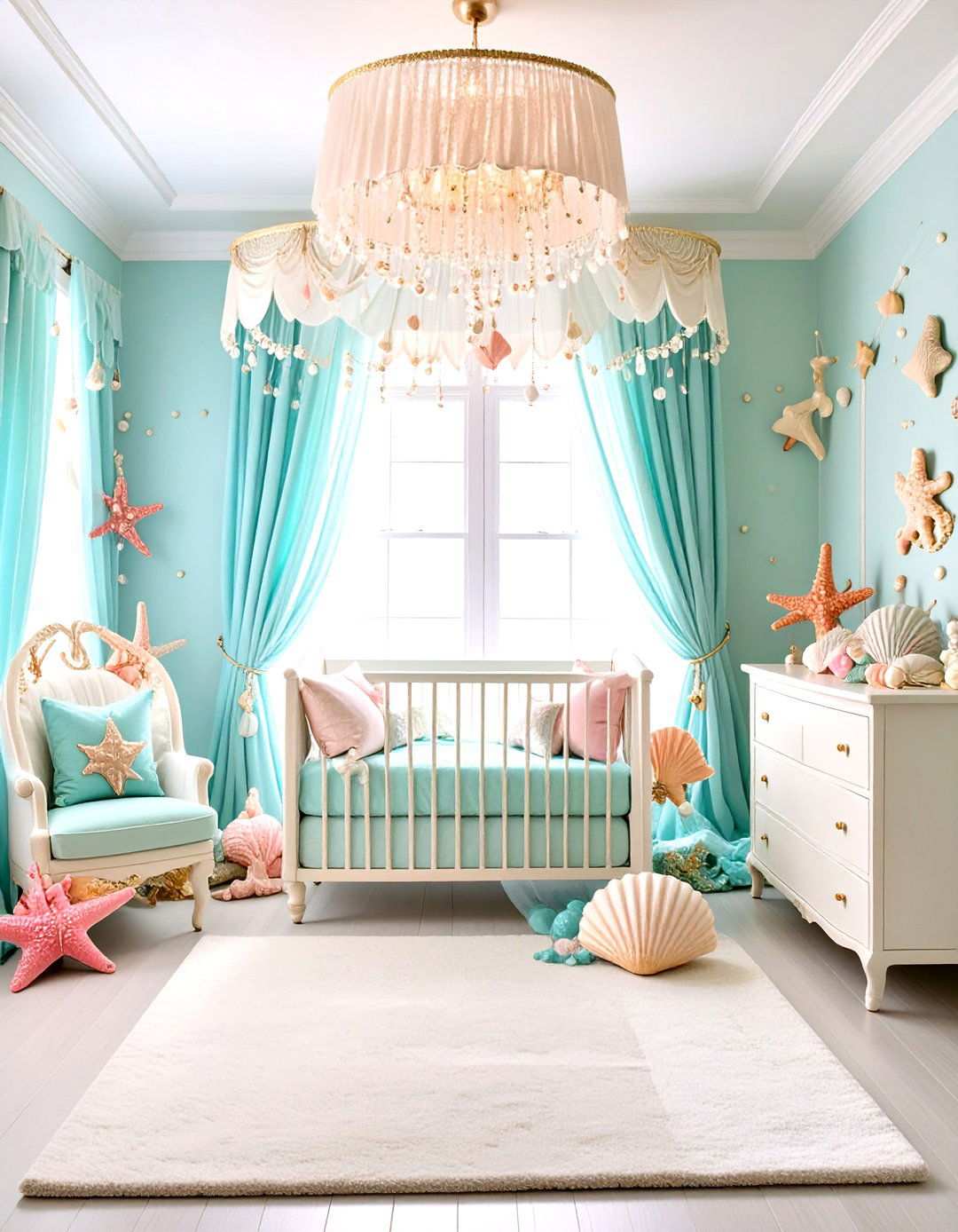 Mermaid Fantasy Nursery - 24 Ocean-themed Nursery Ideas