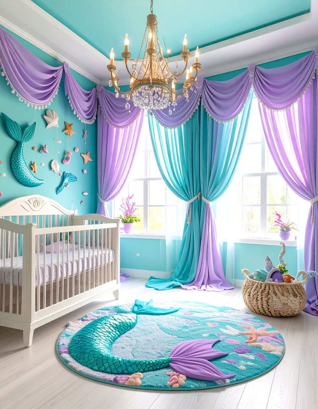 Mermaid Lagoon Enchantment - 24 Nautical Nursery Ideas