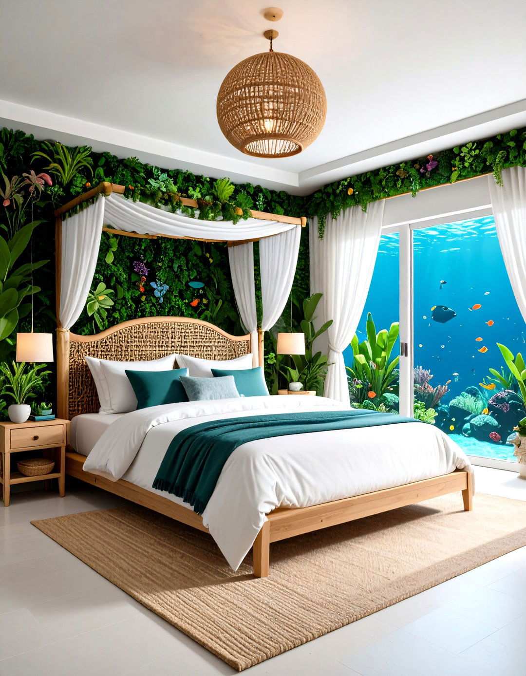 Mermaids Secret Garden - 24 Underwater Mermaid Bedroom Ideas