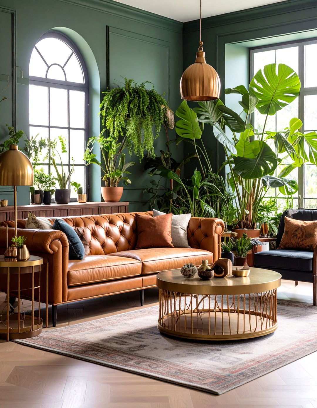 Metal Accent Living Room - 24 Transitional Living Room Ideas