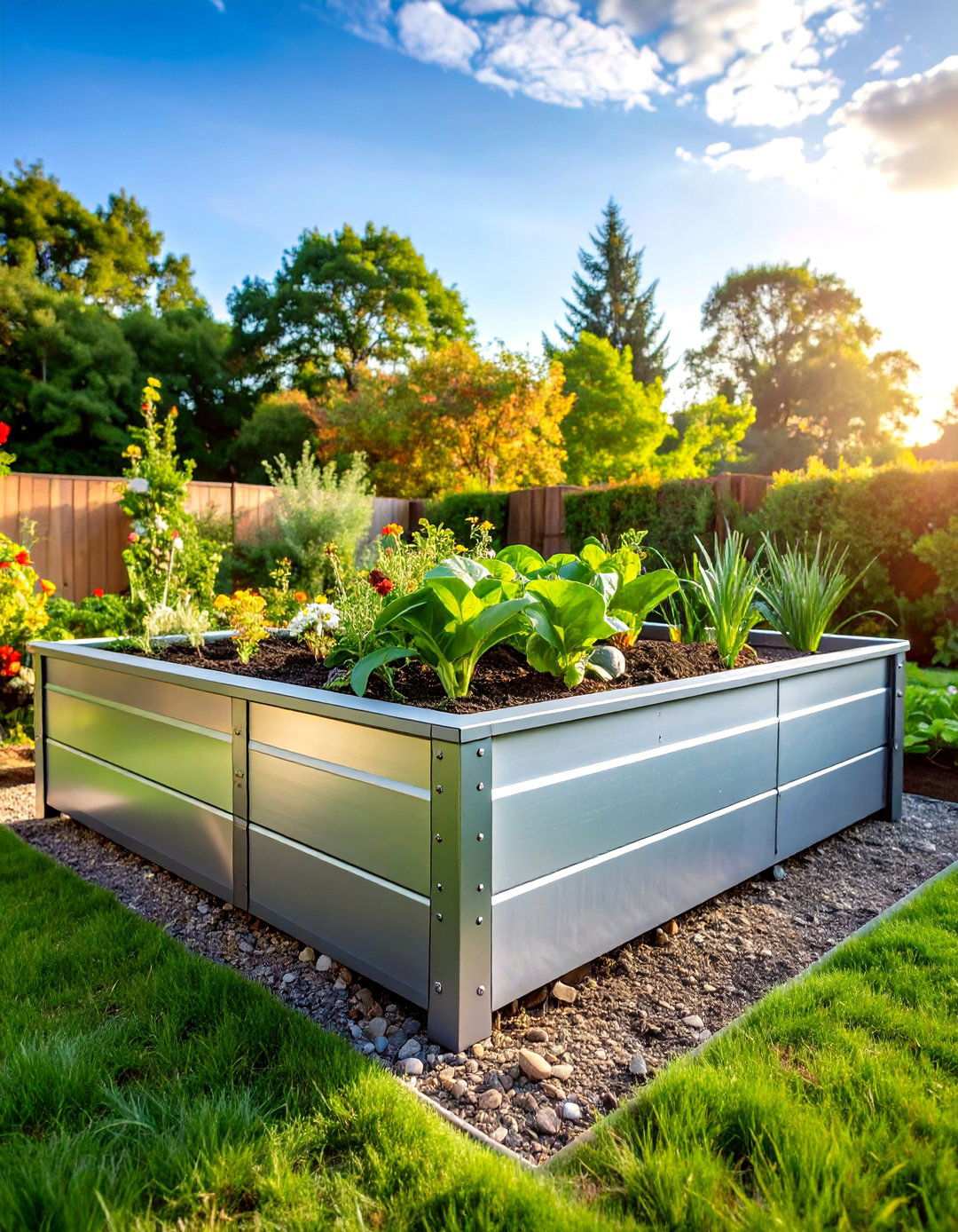 Metal Galvanized Steel Garden Beds - 24 Raised Garden Bed Ideas