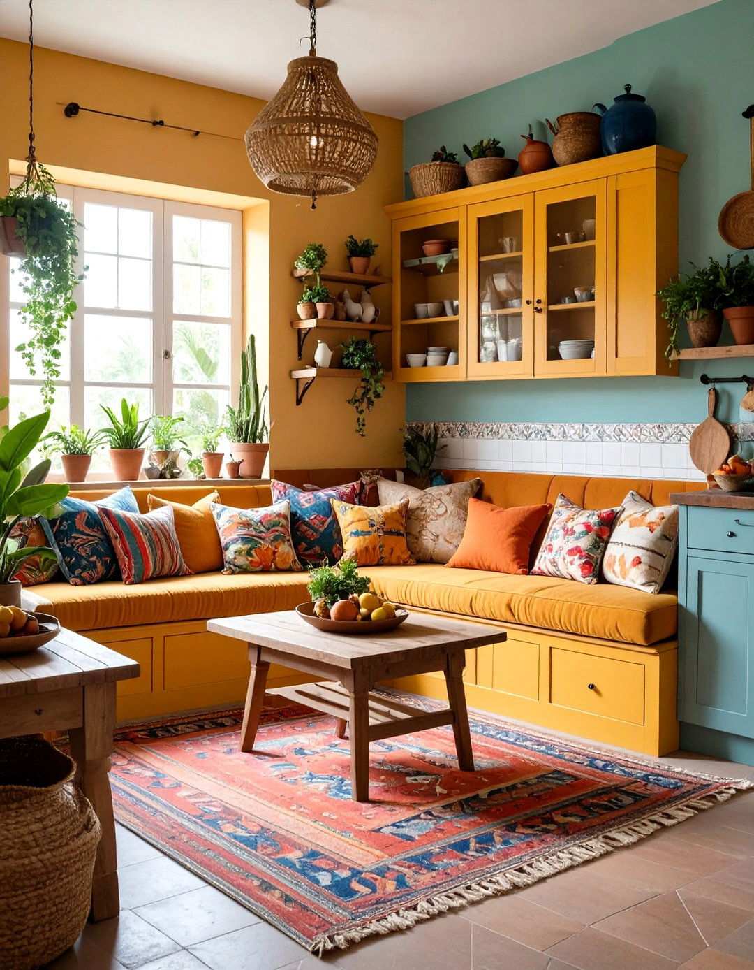 Mexican Kitchen Breakfast Nook Designs - 24 Mexican Kitchen Ideas