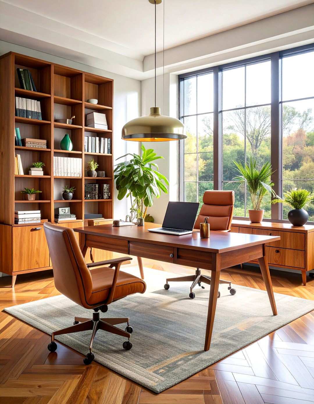 Mid Century Modern Home Office - 24 Modern Home Office Ideas