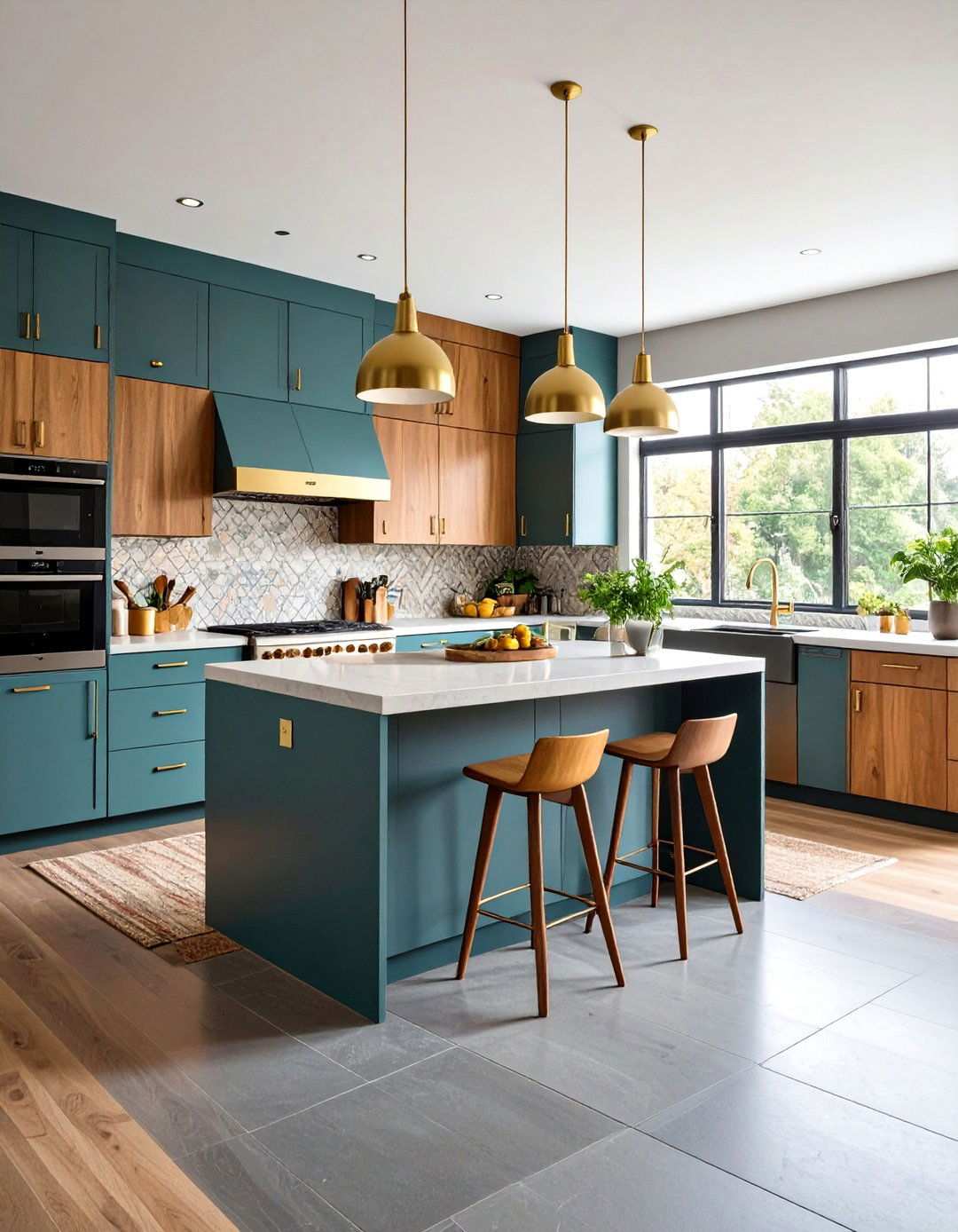 Mid Century Modern Kitchen Slate Flooring - 24 Kitchens With Slate Floors