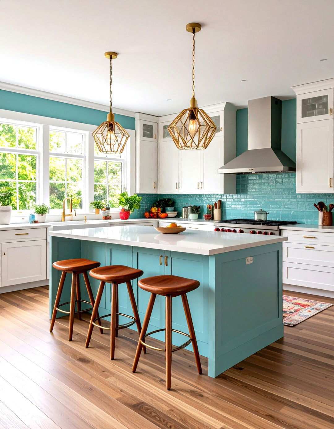 Mid Century Modern Kitchen with Atomic Age Elements - 24 Small Kitchen Ideas on a Budget