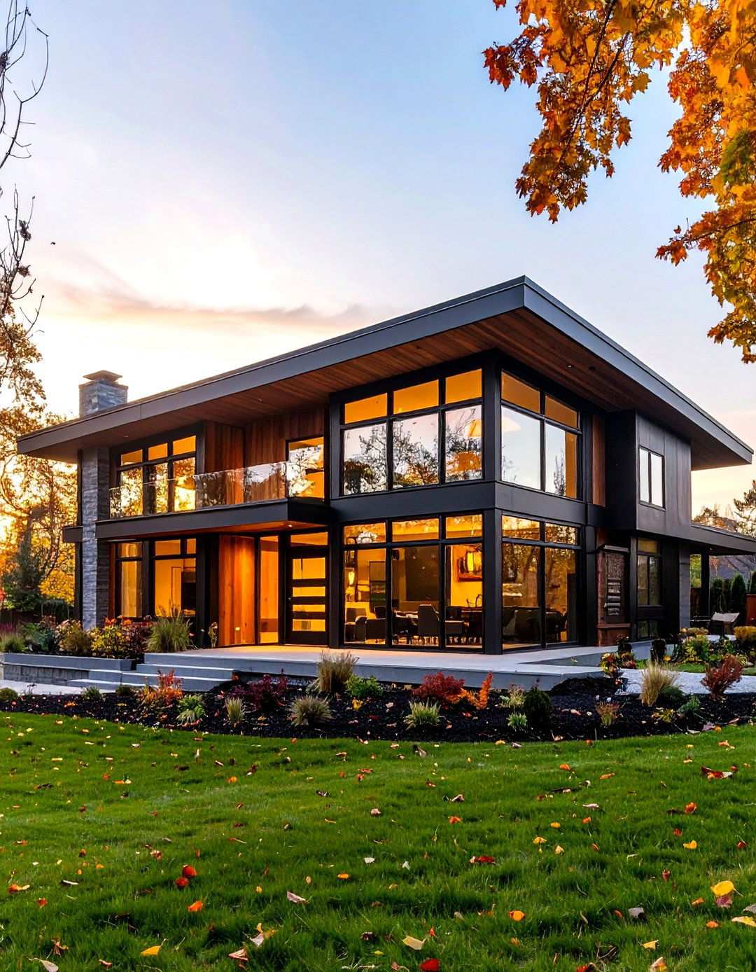 Mid Century Modern Revival - 24 Houses With Black Windows