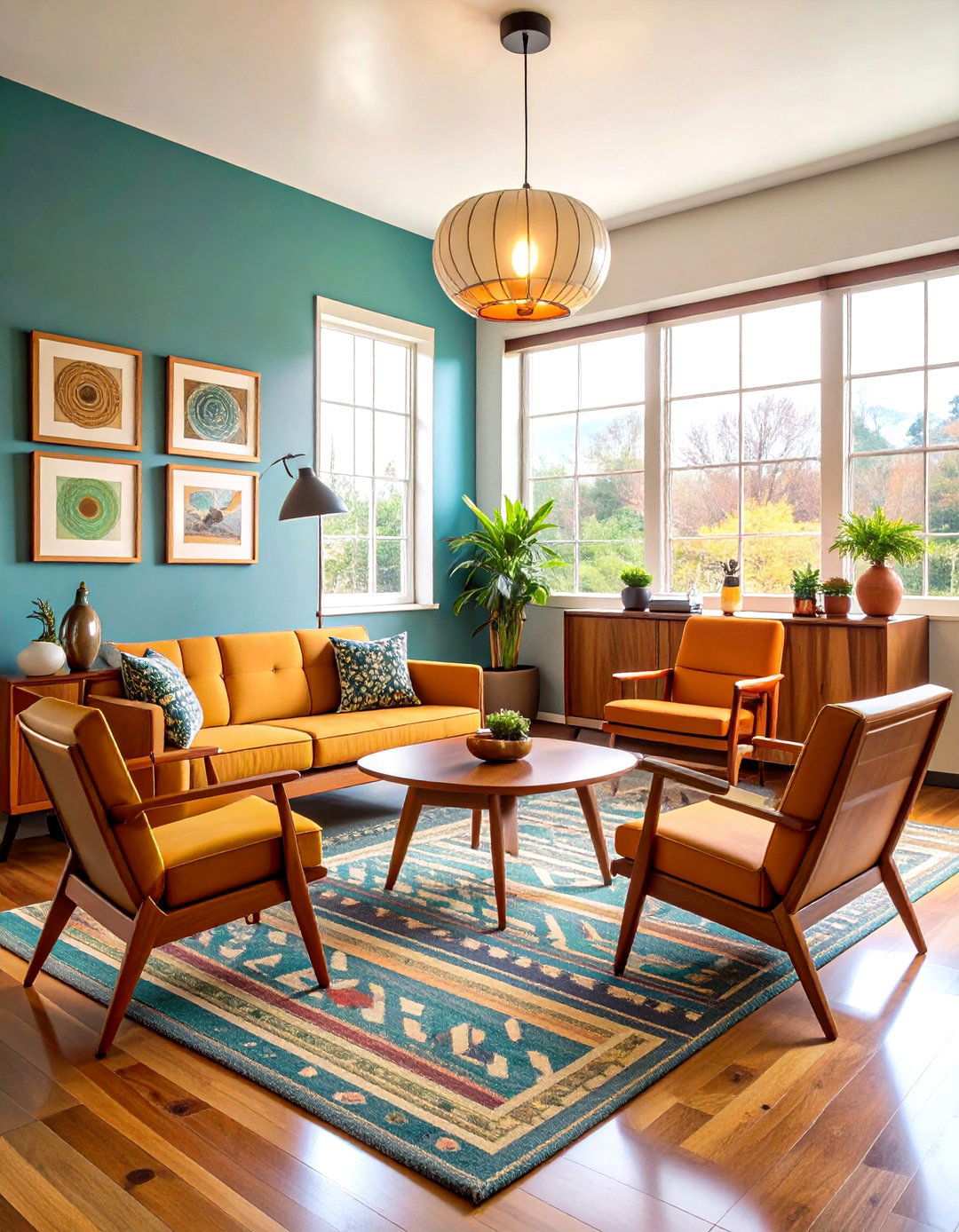 Mid Century Modern Therapy Office - 24 Therapist Room Ideas