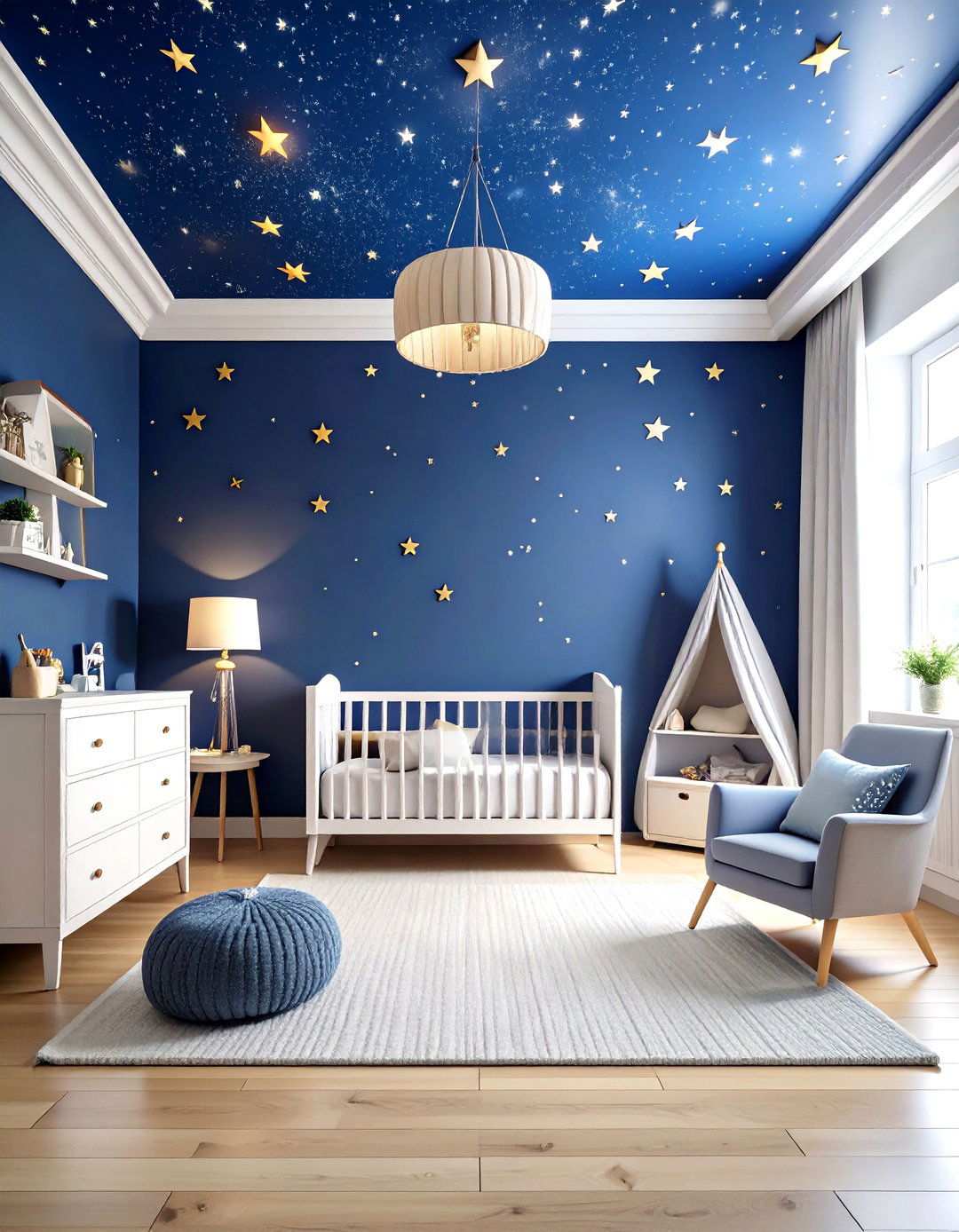 Midnight Galaxy Nursery - 24 Space-themed Nursery Ideas