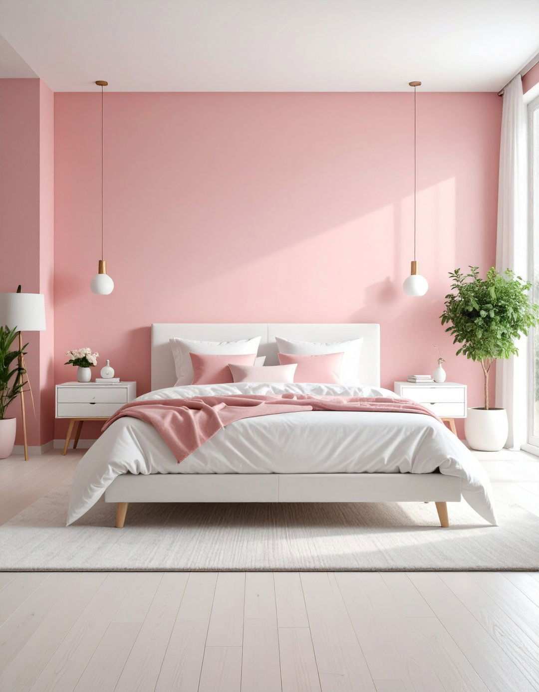 Millennial Pink Minimalist Retreat - 24 Pink Bedroom Ideas