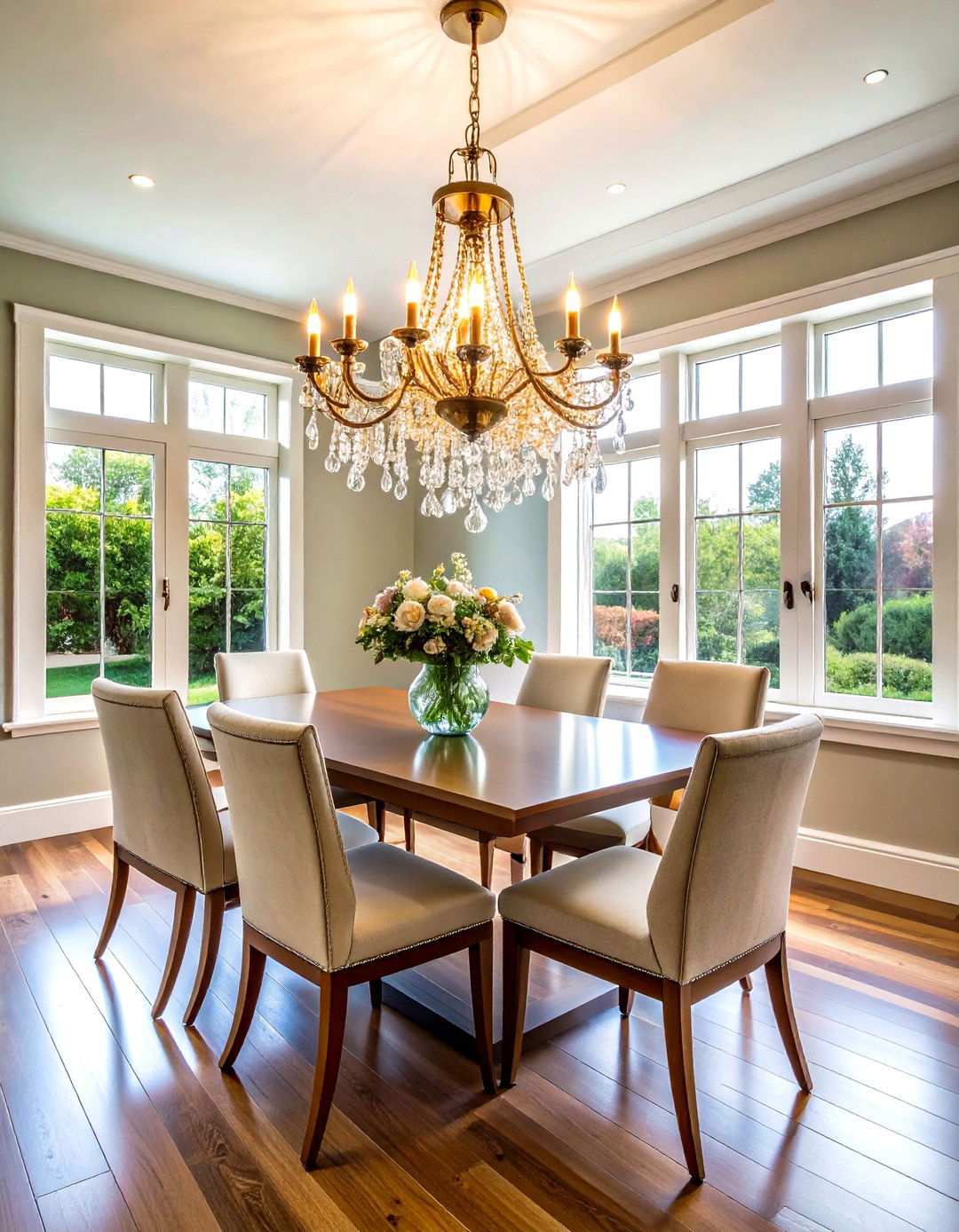 Mini Crystal Chandeliers for Compact Elegance - 24 Small Dining Room Lighting Ideas