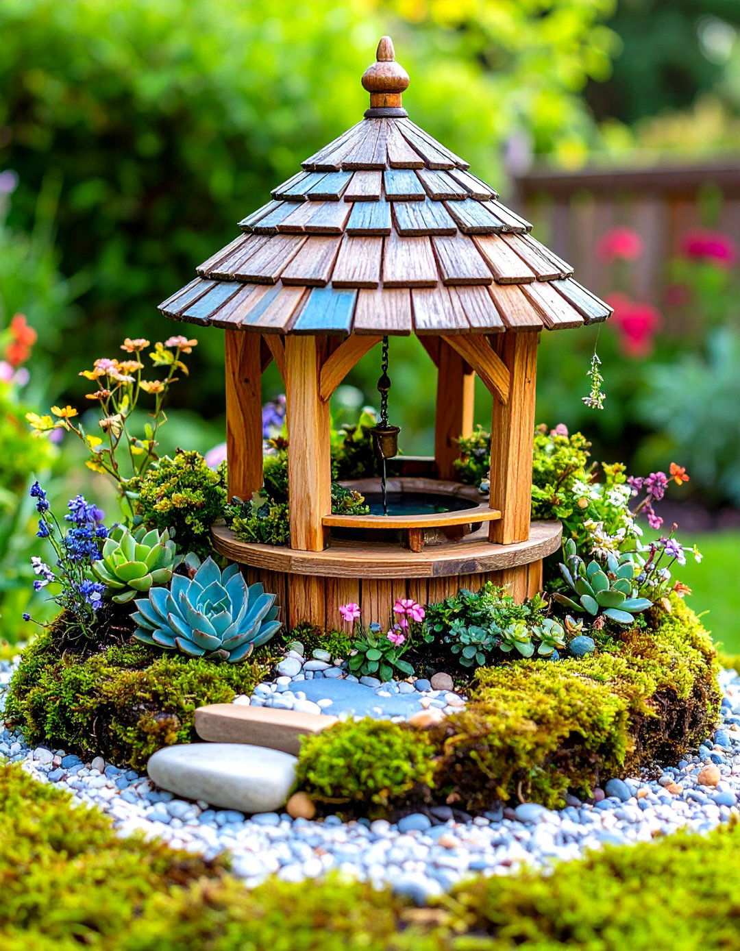 Miniature Fairy Garden Wishing Well Paradise - 24 Outdoor Wishing Well Garden Ideas