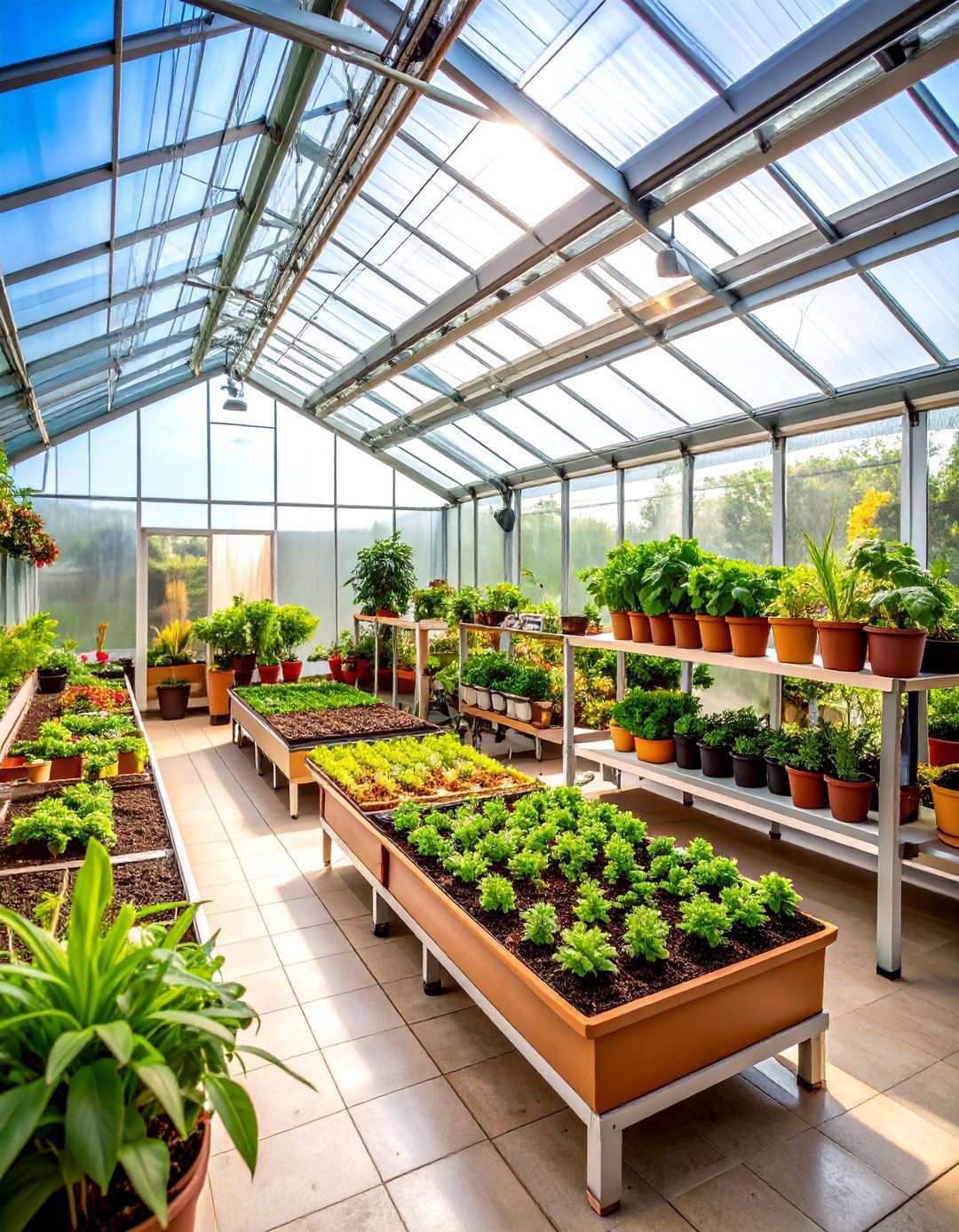 Miniature Greenhouse Setup - 24 Urban Garden Ideas