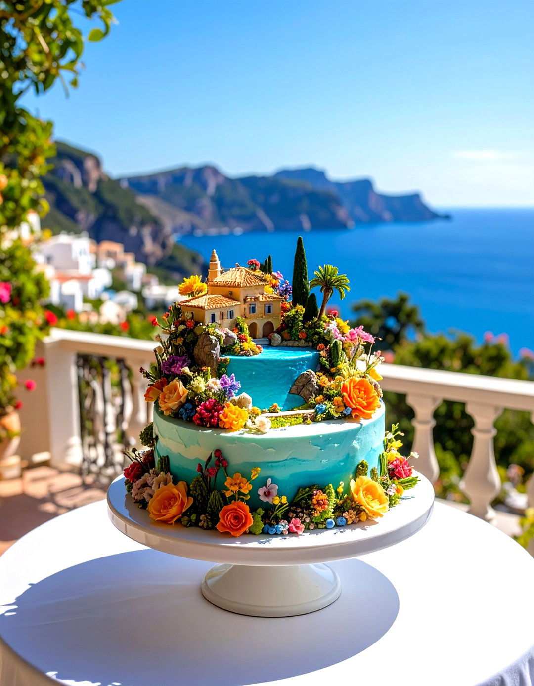 Miniature Landscape Scene Cake - 24 Small Wedding Cake Ideas