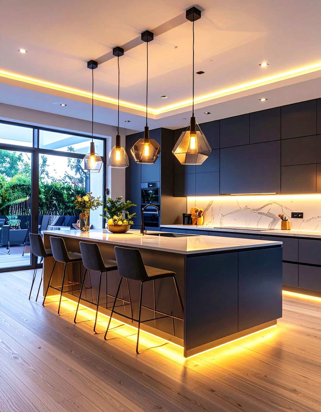 Minimal Pendant Lighting - 24 Minimalist Kitchen Ideas