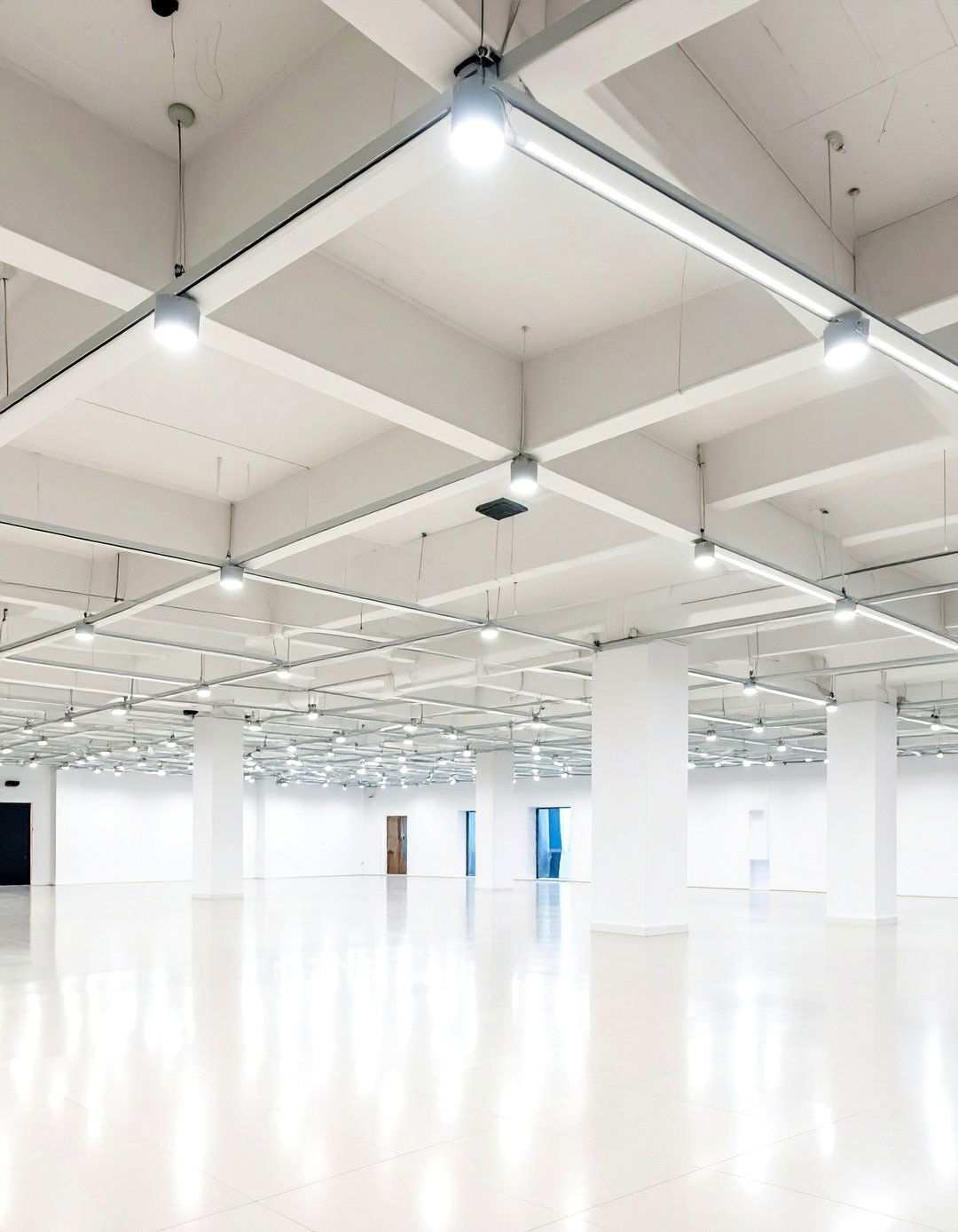 Minimalist Downlight Grids - 24 Vaulted Ceiling Lighting Ideas