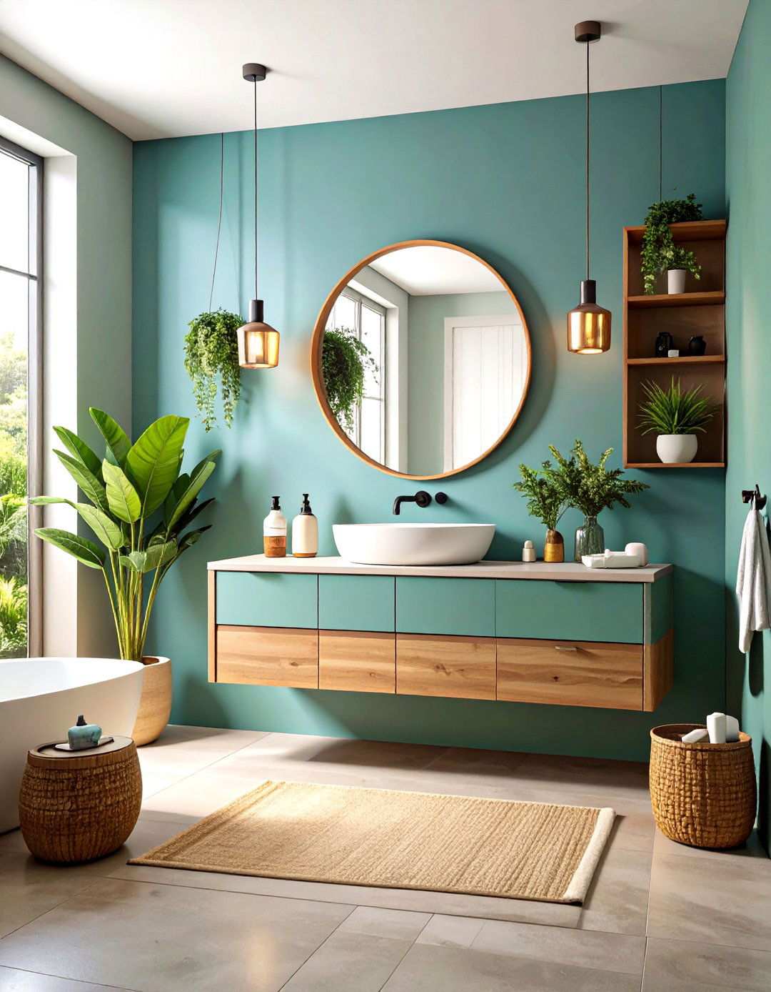 Minimalist Floating Vanity Design - 24 Masculine Bathroom Ideas