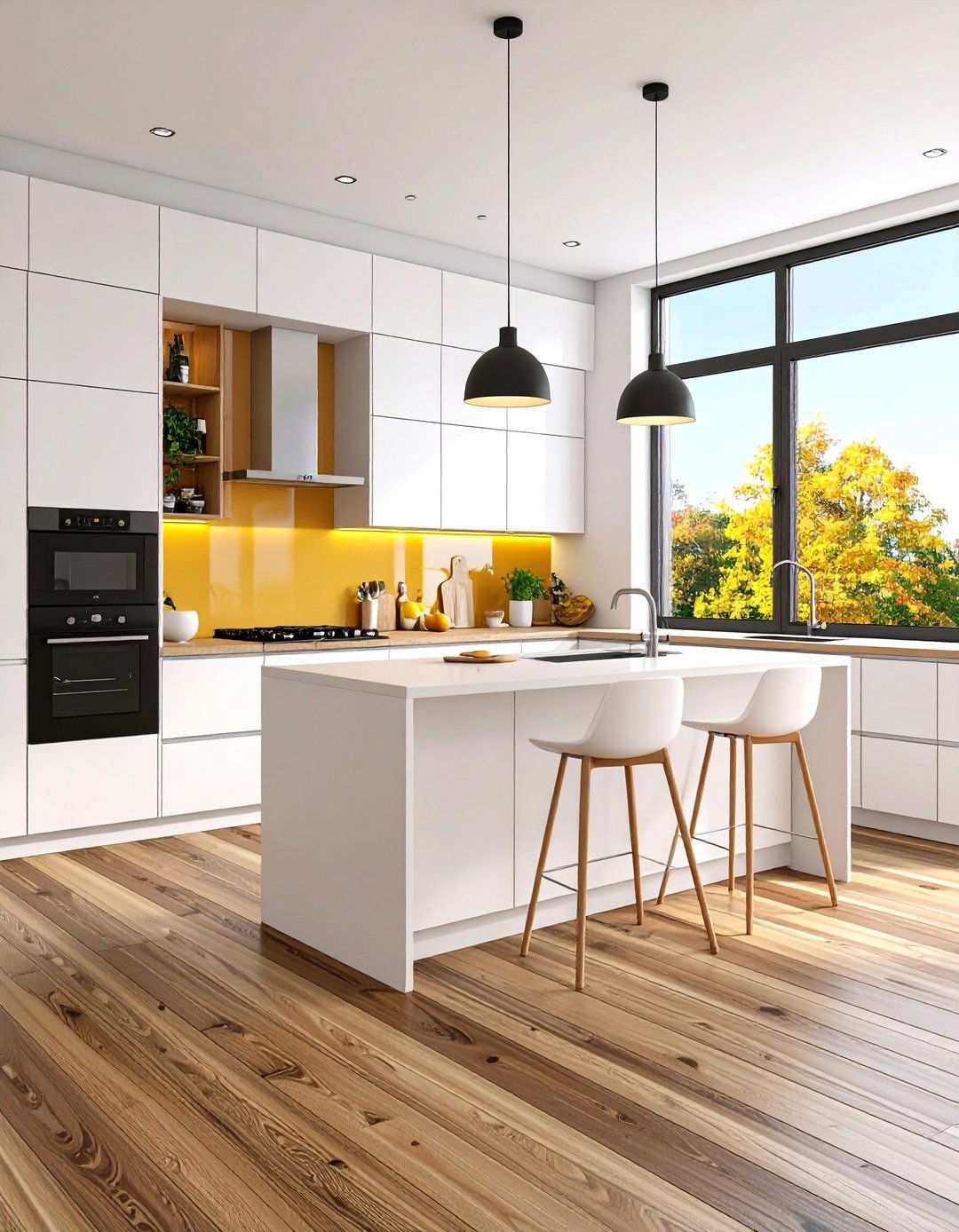 Minimalist Kitchen Design Dark Wood Floors - 24 Kitchen With Dark Wood Floors