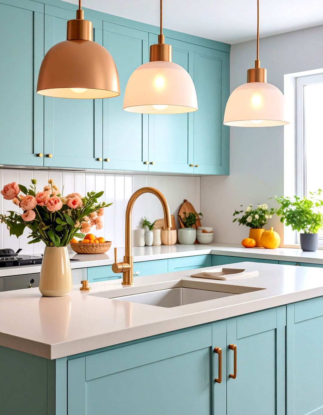Minimalist Kitchen Sink Flush Mount Ceiling Lights - 24 Kitchen Sink Lighting Ideas