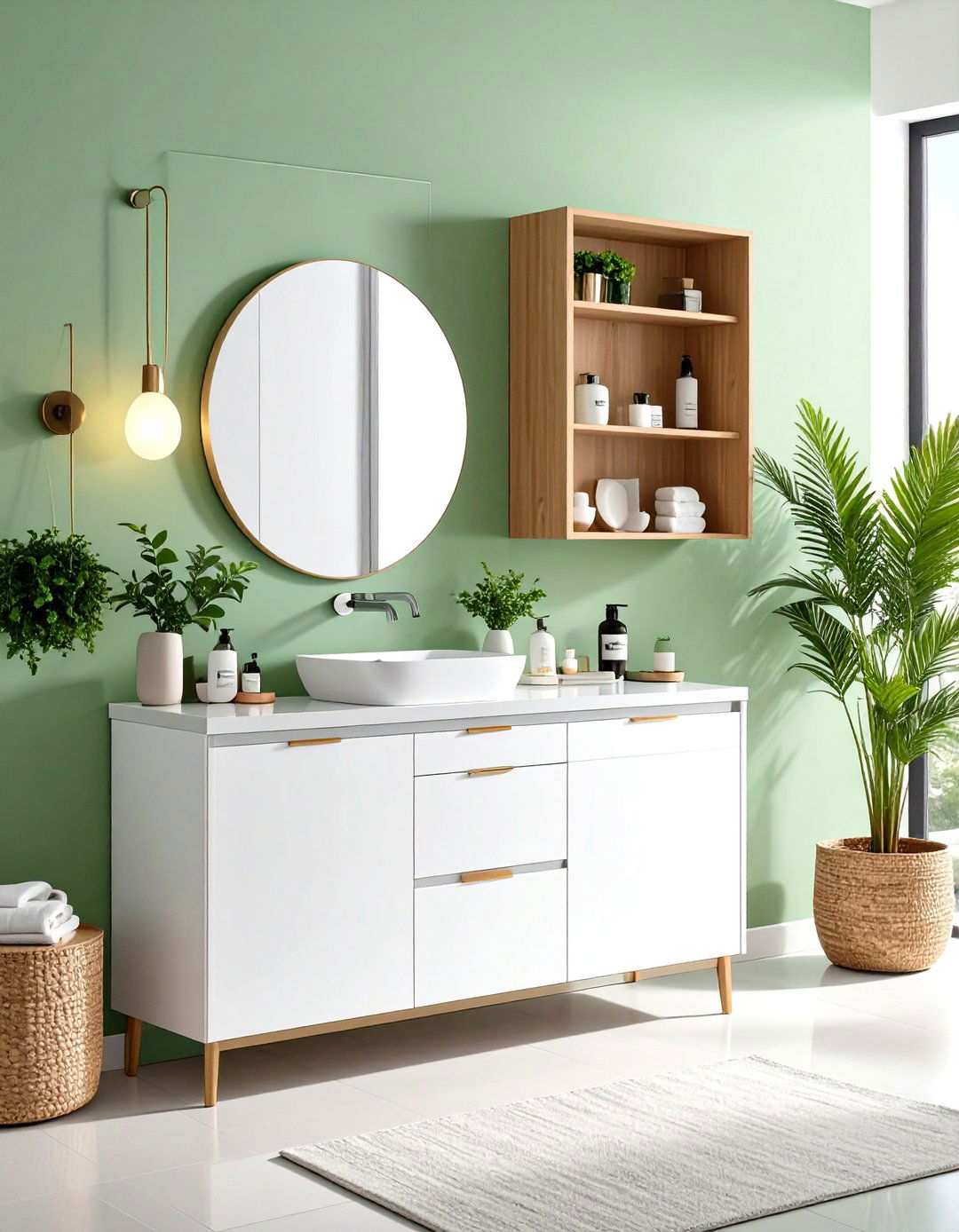 Minimalist Medicine Cabinet Mirror - 24 Scandinavian Bathroom Ideas