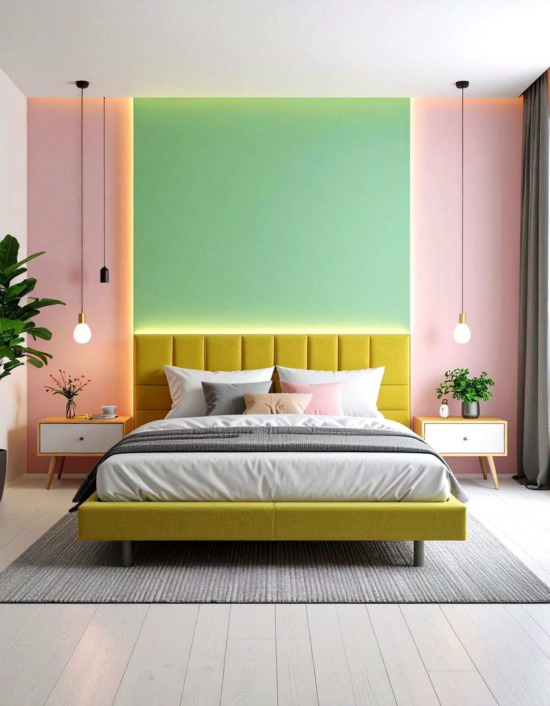 Minimalist Modern Approach - 24 Neon Bedroom Ideas