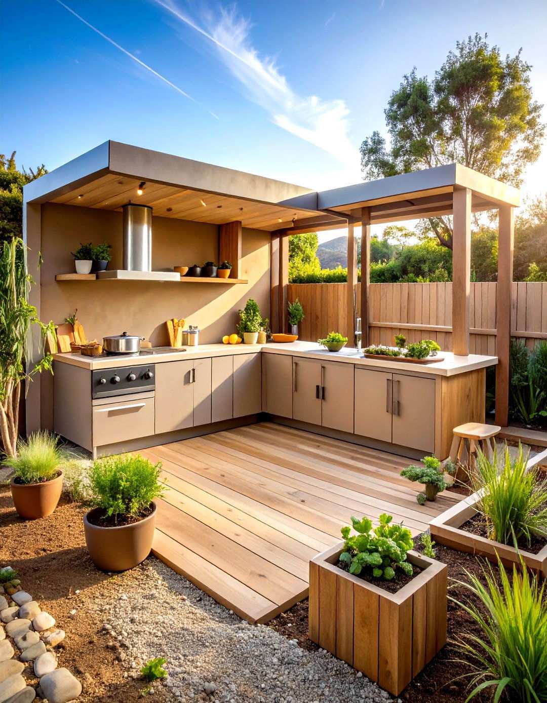 Minimalist Modern Design - 24 Mud Kitchen Ideas for Kids