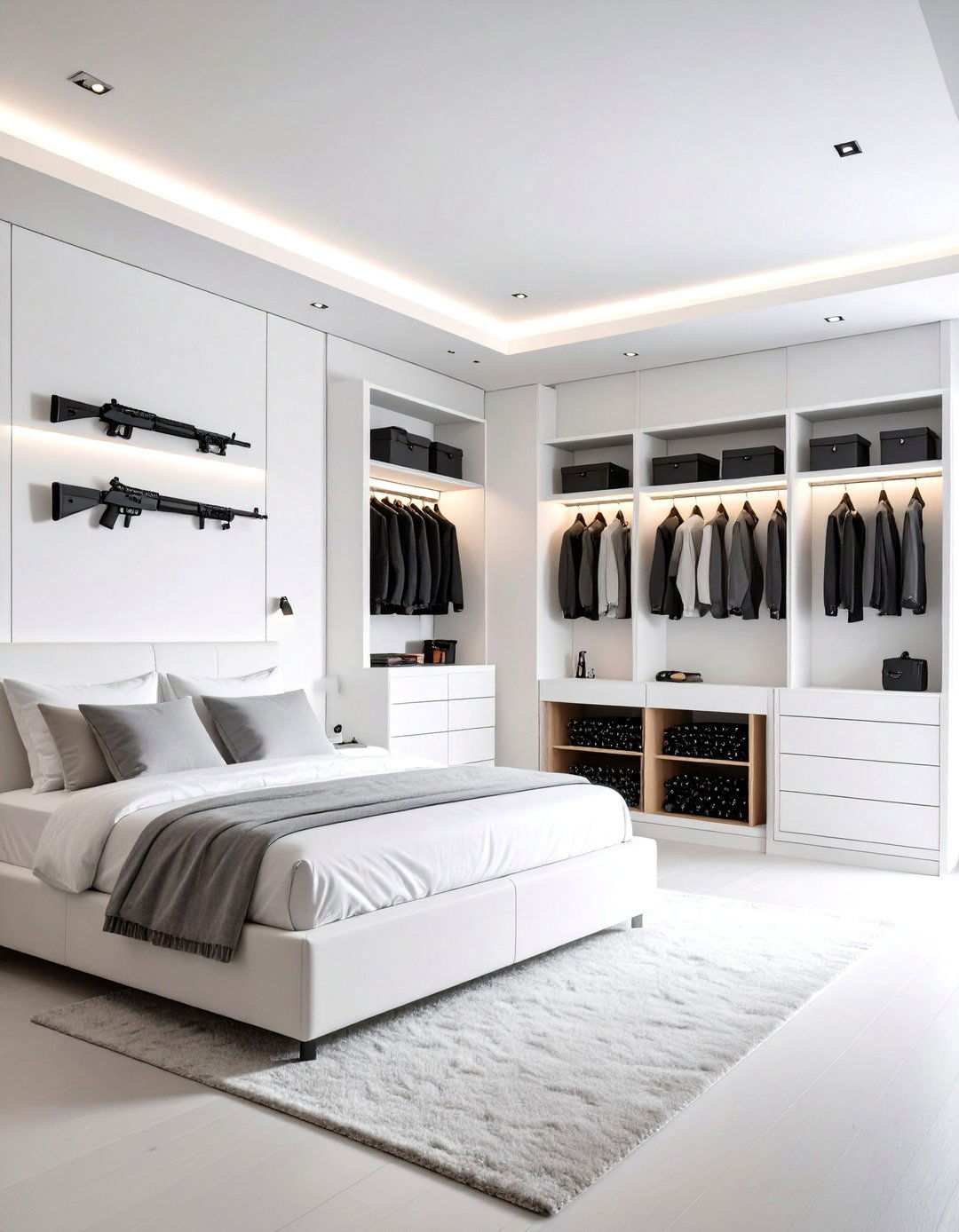 Minimalist Modern Gun Room - 24 Man Cave Gun Room Ideas