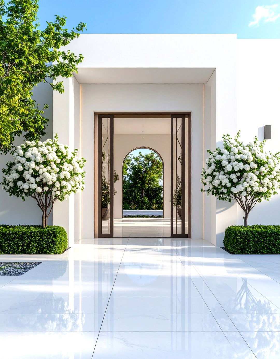 Minimalist Modern Wedding Entrance - 24 Wedding Entrance Ideas