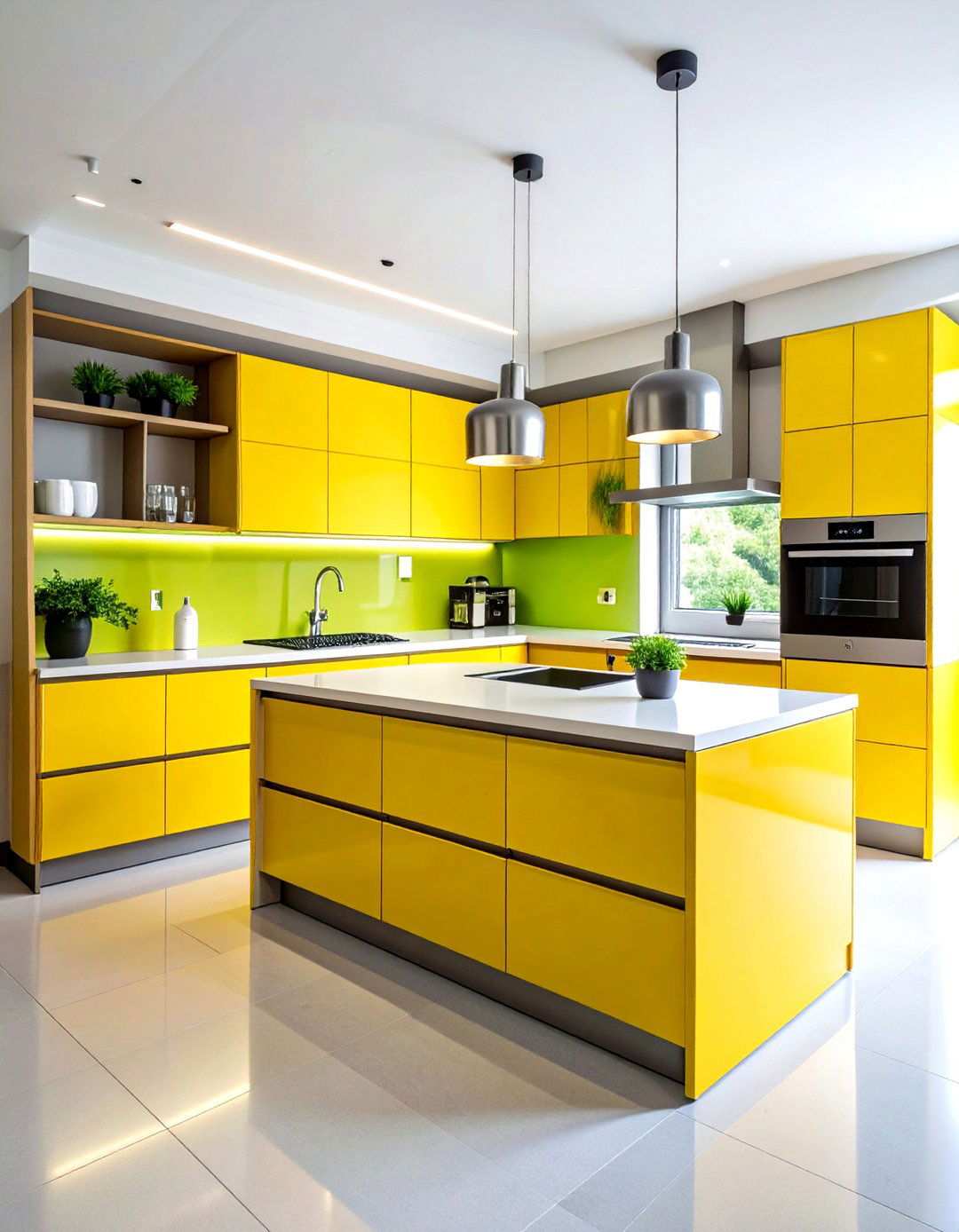 Minimalist Open Plan Kitchen Design - 24 Office Kitchen Ideas