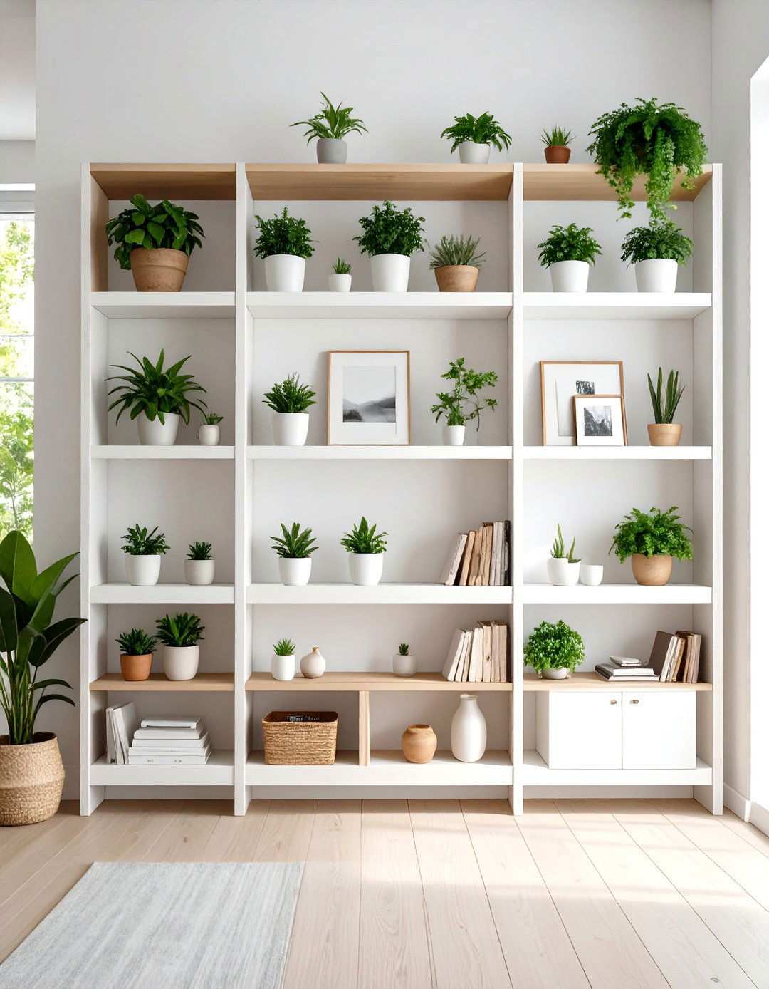 Minimalist Picture Ledges - 24 Living Room Shelf Ideas