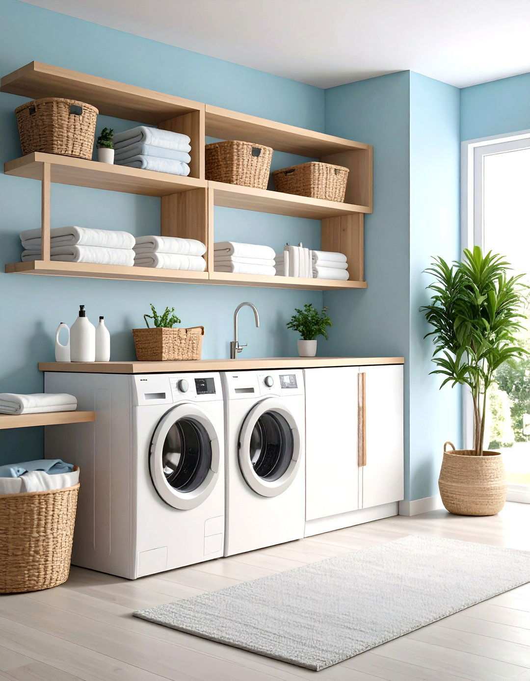 Minimalist Scandinavian Efficiency - 24 Laundry Room Decor Ideas