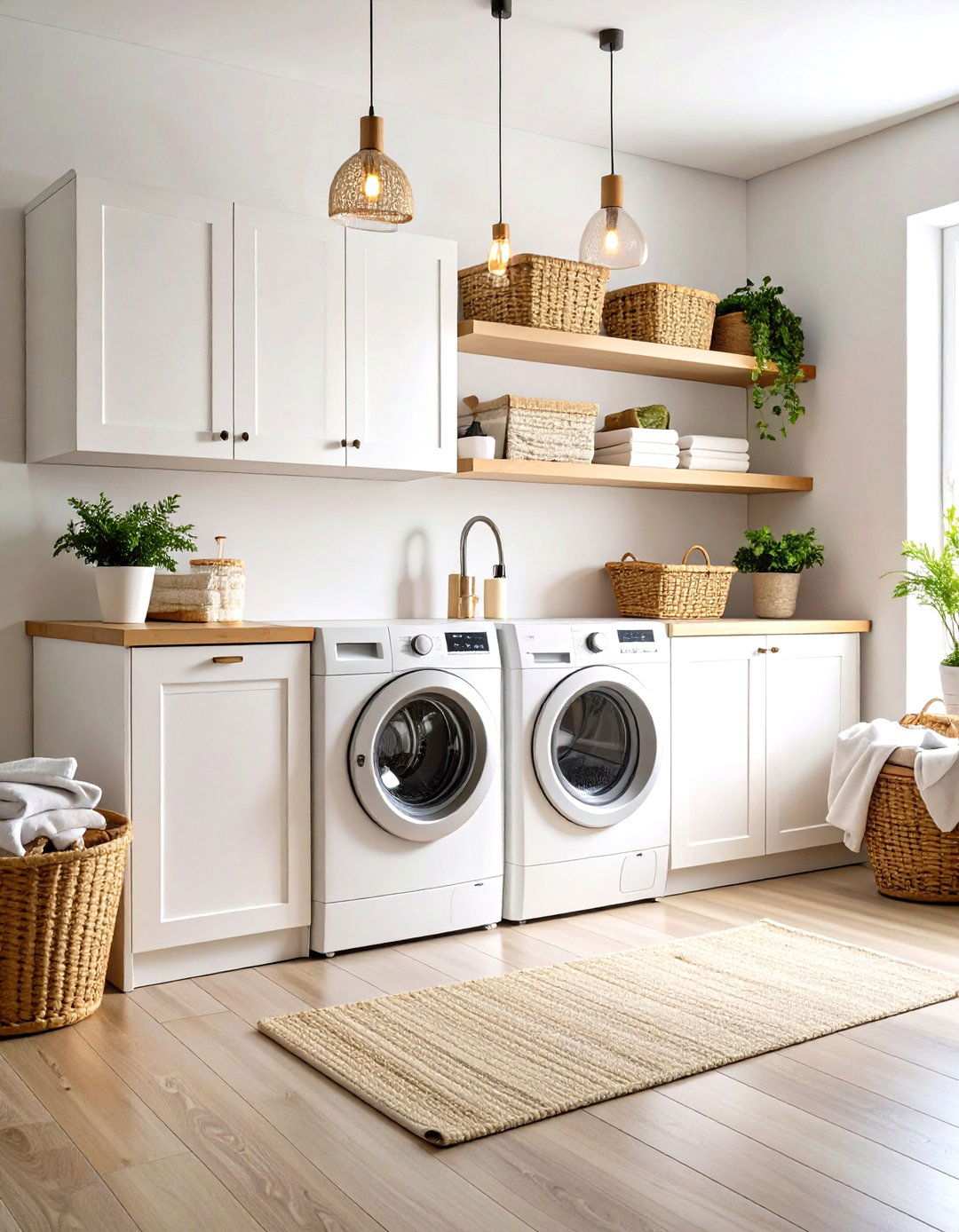 Minimalist Scandinavian Sanctuary - 24 Modern Laundry Room Ideas