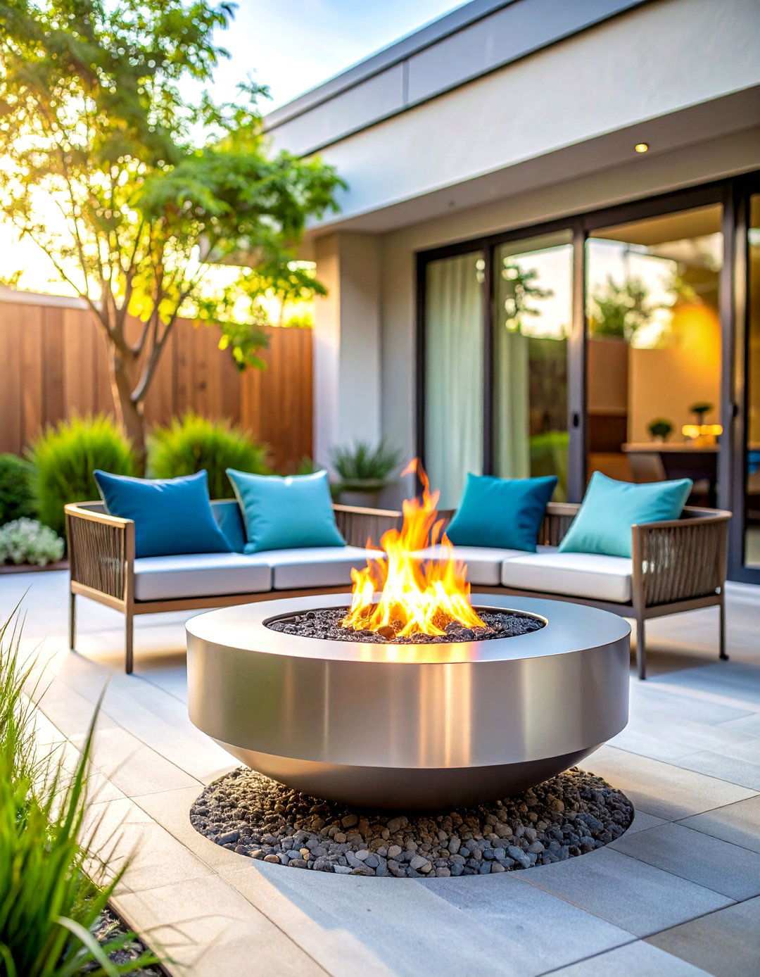 Minimalist Steel Fire Pit - 24 Metal Fire Pit Ideas