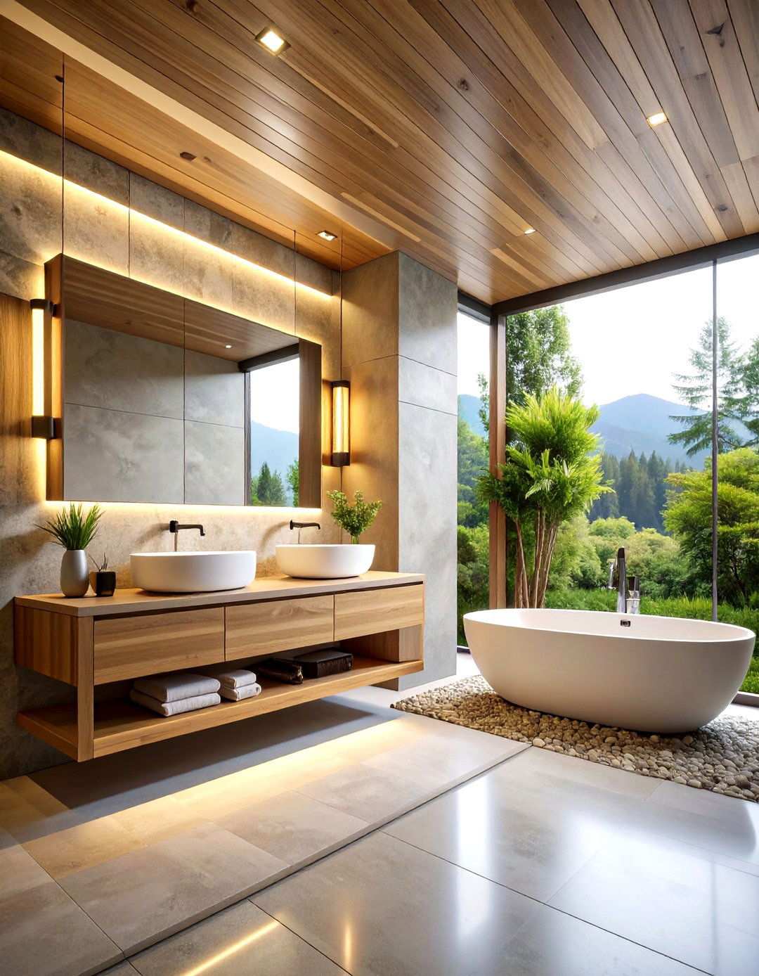 Minimalist Zen Bathroom Design - 24 Spa Decor Ideas