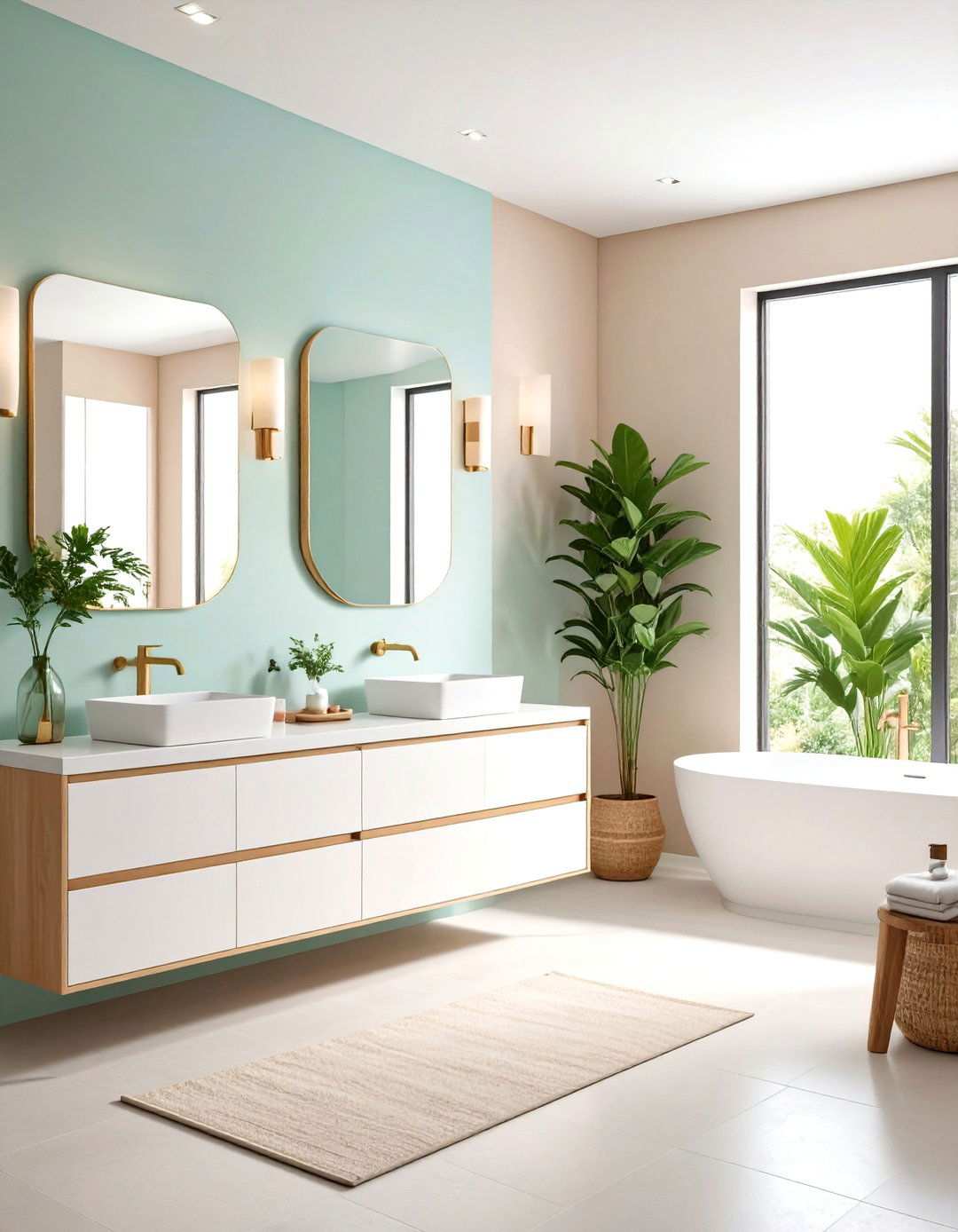 Minimalist Zen Configuration - 24 Jack and Jill Bathroom Ideas