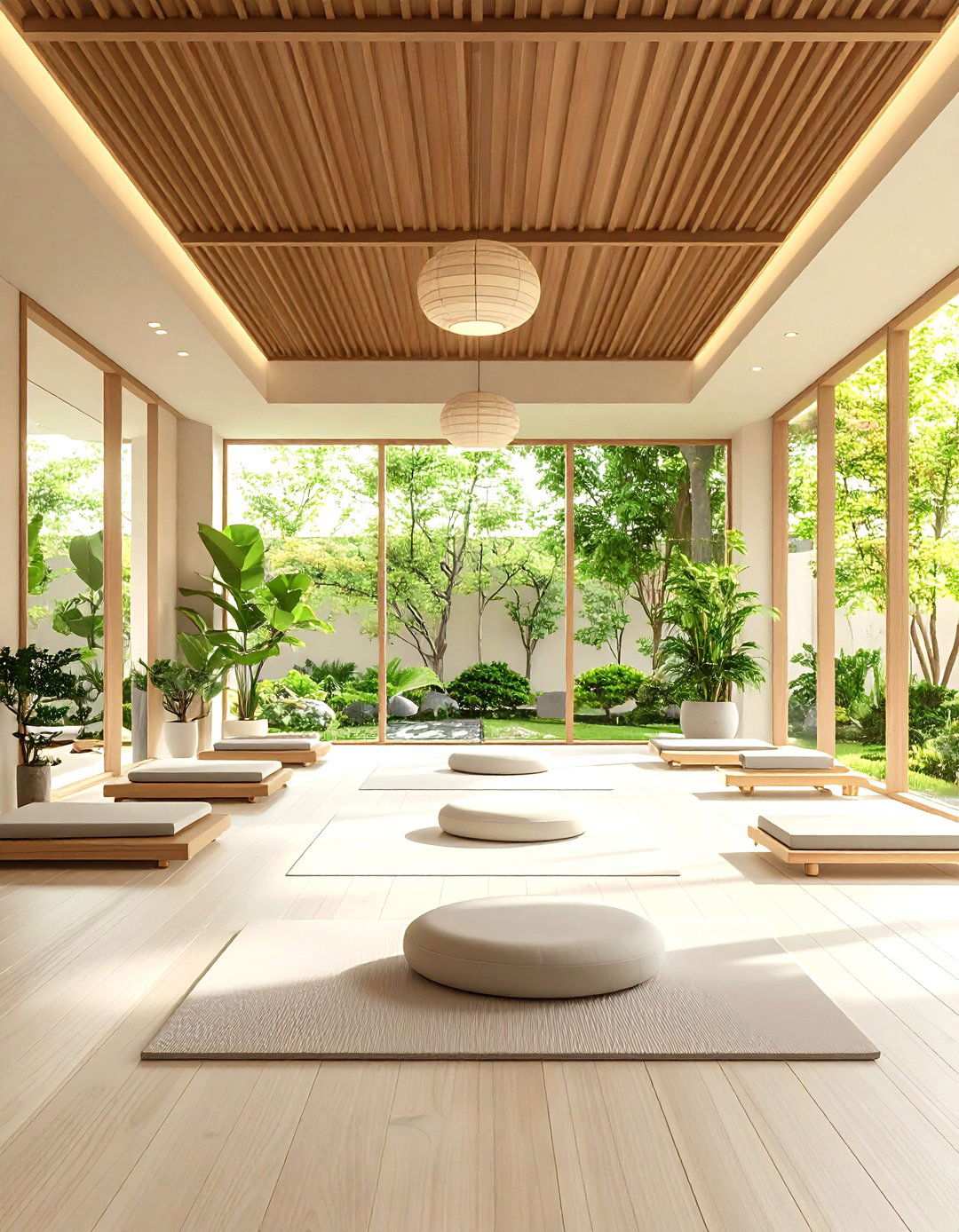 Minimalist Zen Design with Clean Lines - 24 Small Home Gym Ideas