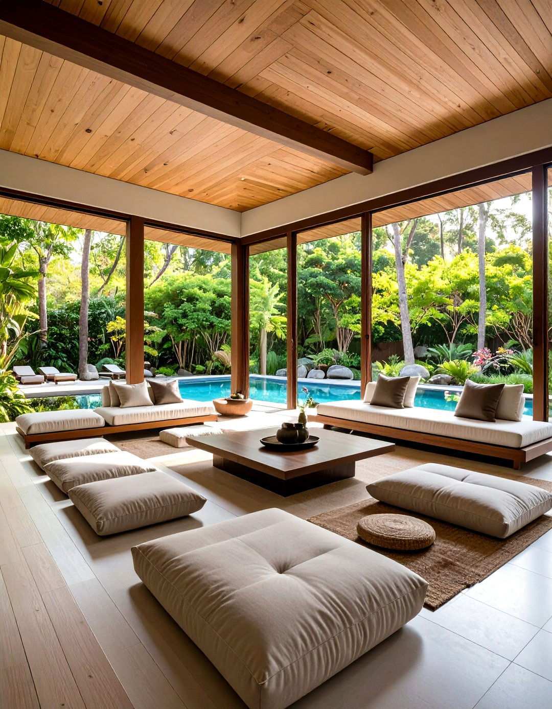 Minimalist Zen Lanai for Meditation - 24 Lanai Porch Ideas