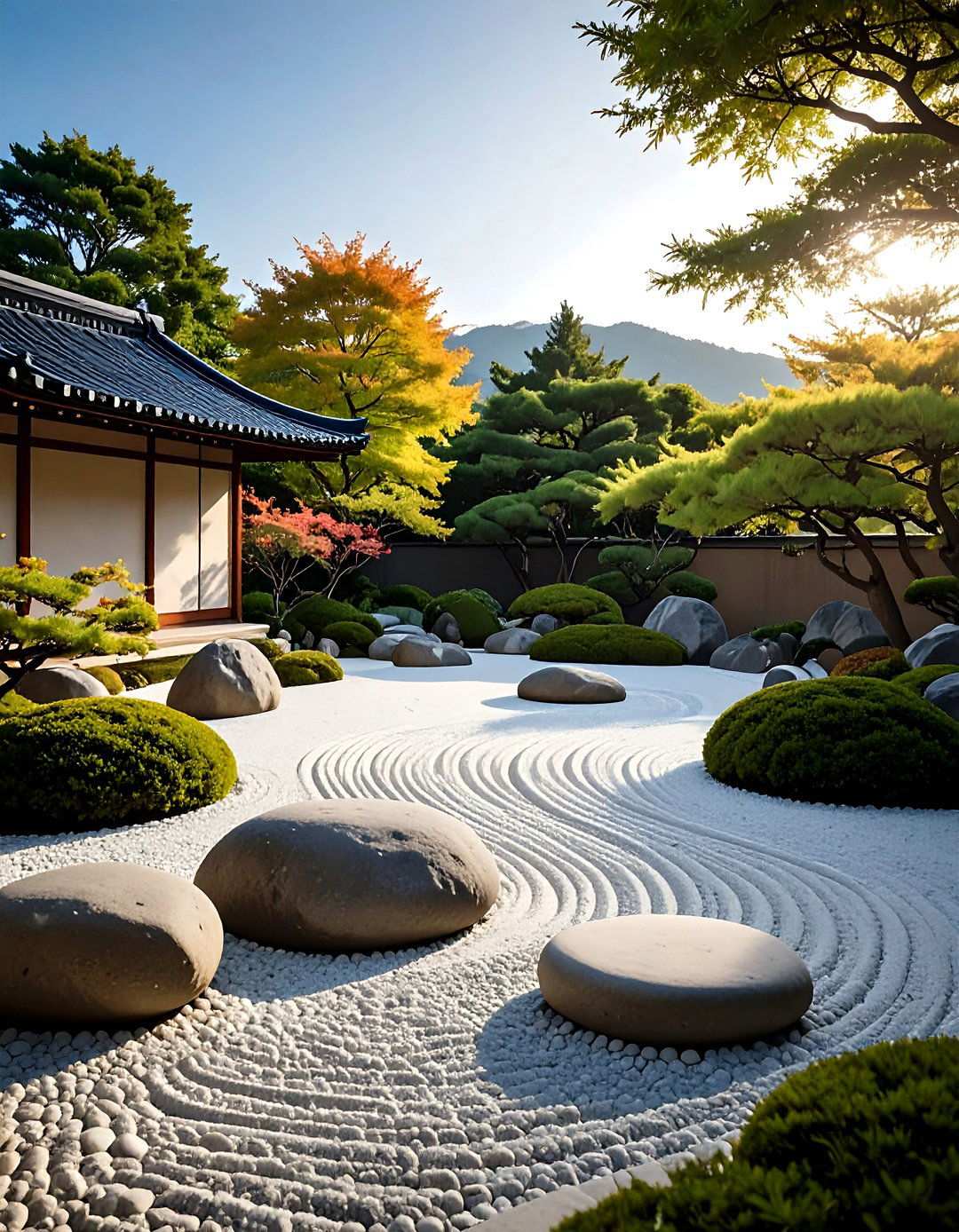 Minimalist Zen Pebble Garden - 24 Tiered Garden Ideas