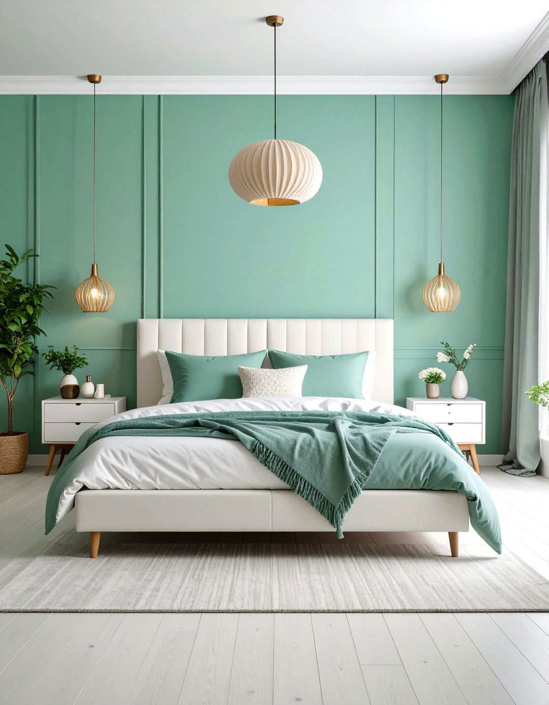Mint Green Minimalist Bedroom - 24 Light Green Bedroom Ideas
