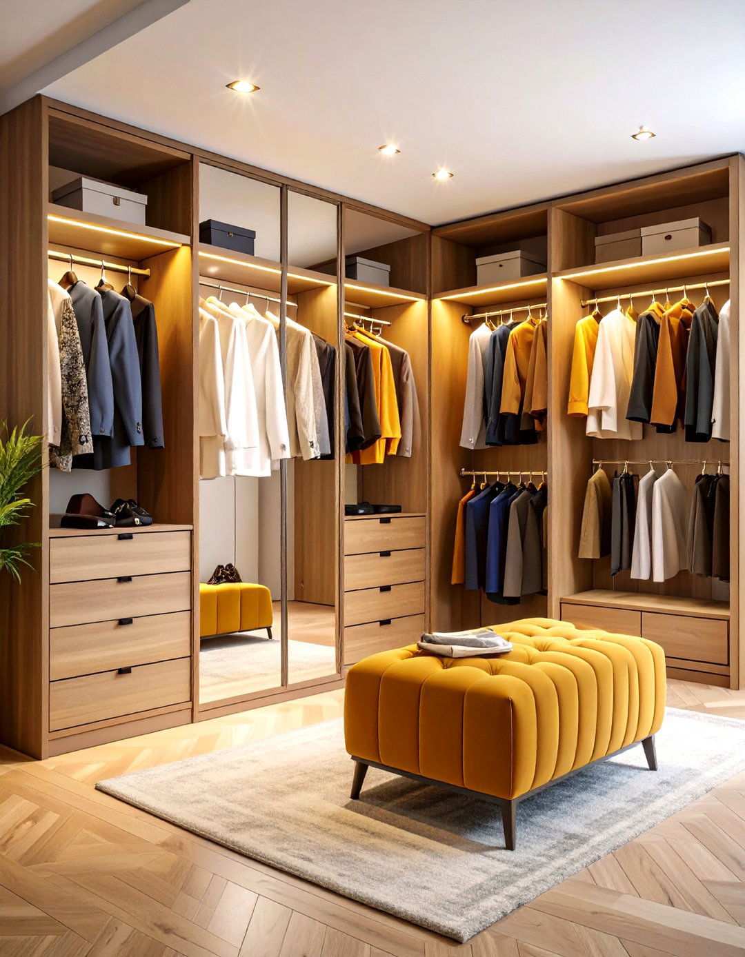 Mirror and Dressing Integration - 24 Small Closet Storage Ideas