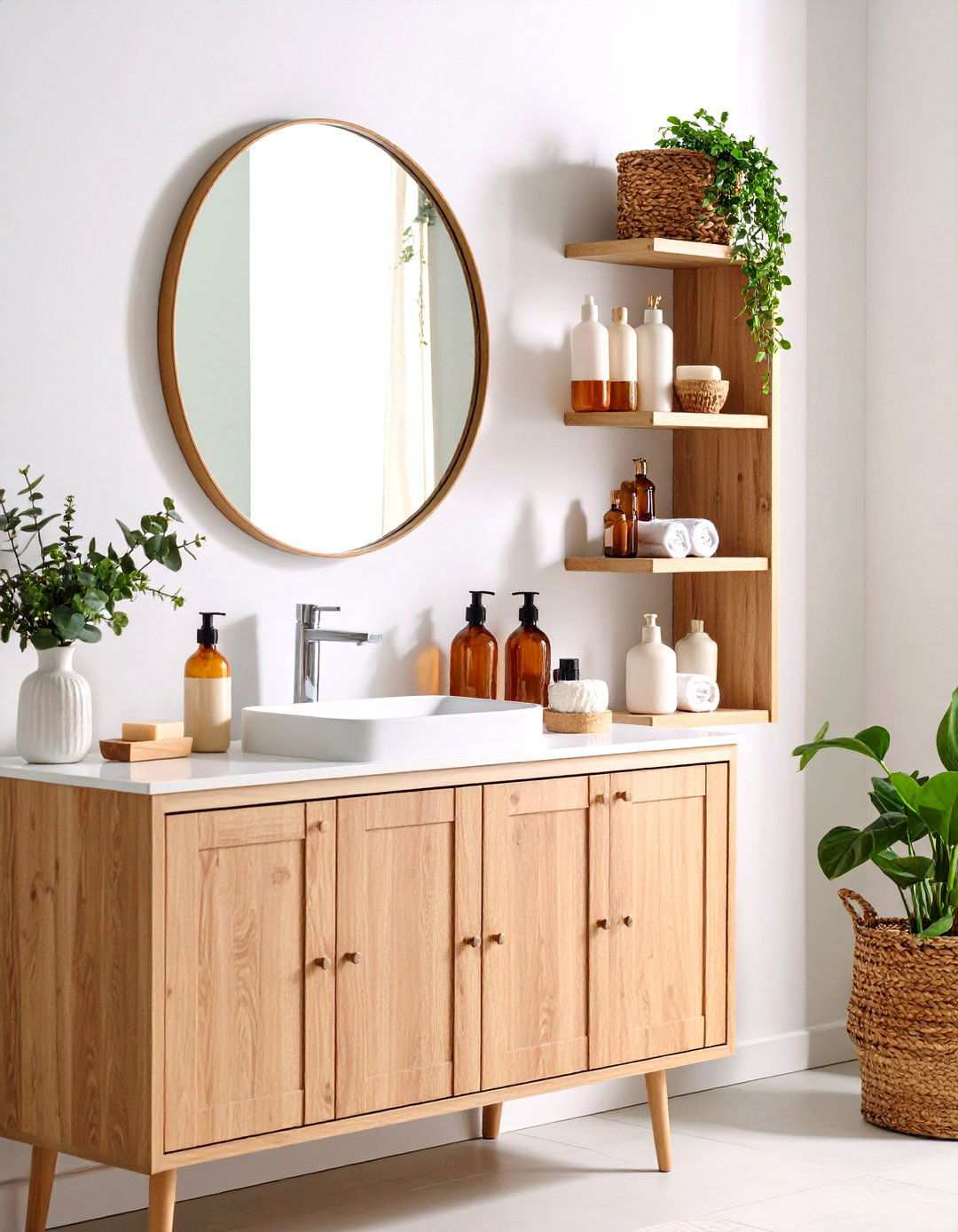 Mirror Cabinet Combinations - 24 Small Bathroom Shelving Ideas