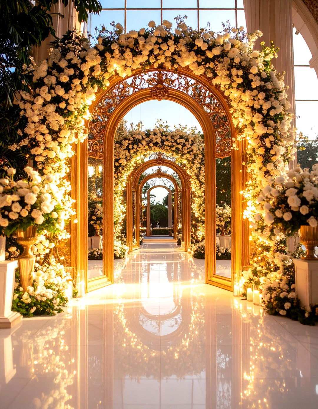 Mirror Installation Wedding Entrance - 24 Wedding Entrance Ideas