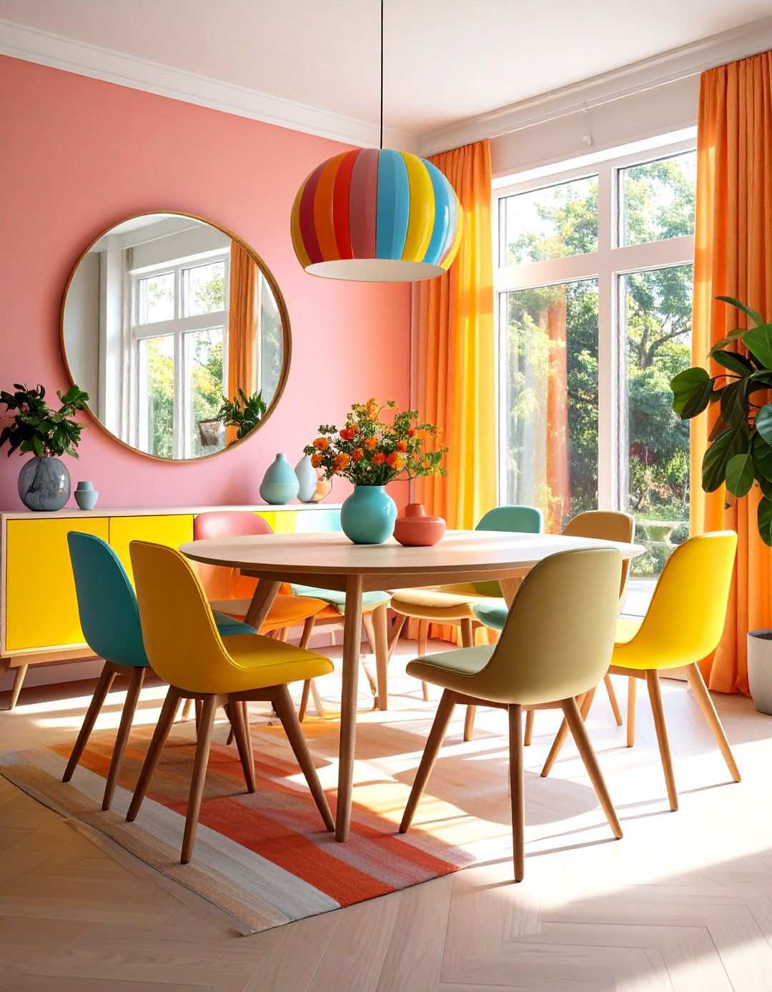 Mirror Reflection Strategy - 24 Small Dining Room Ideas