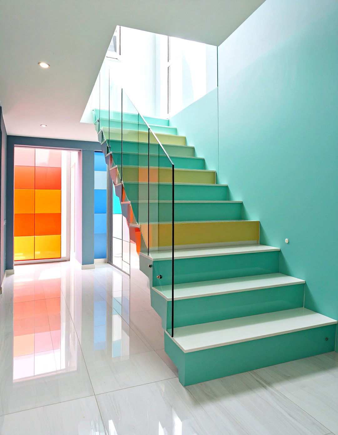 Mirror Wall Arrangements - 24 Staircase Wall Ideas